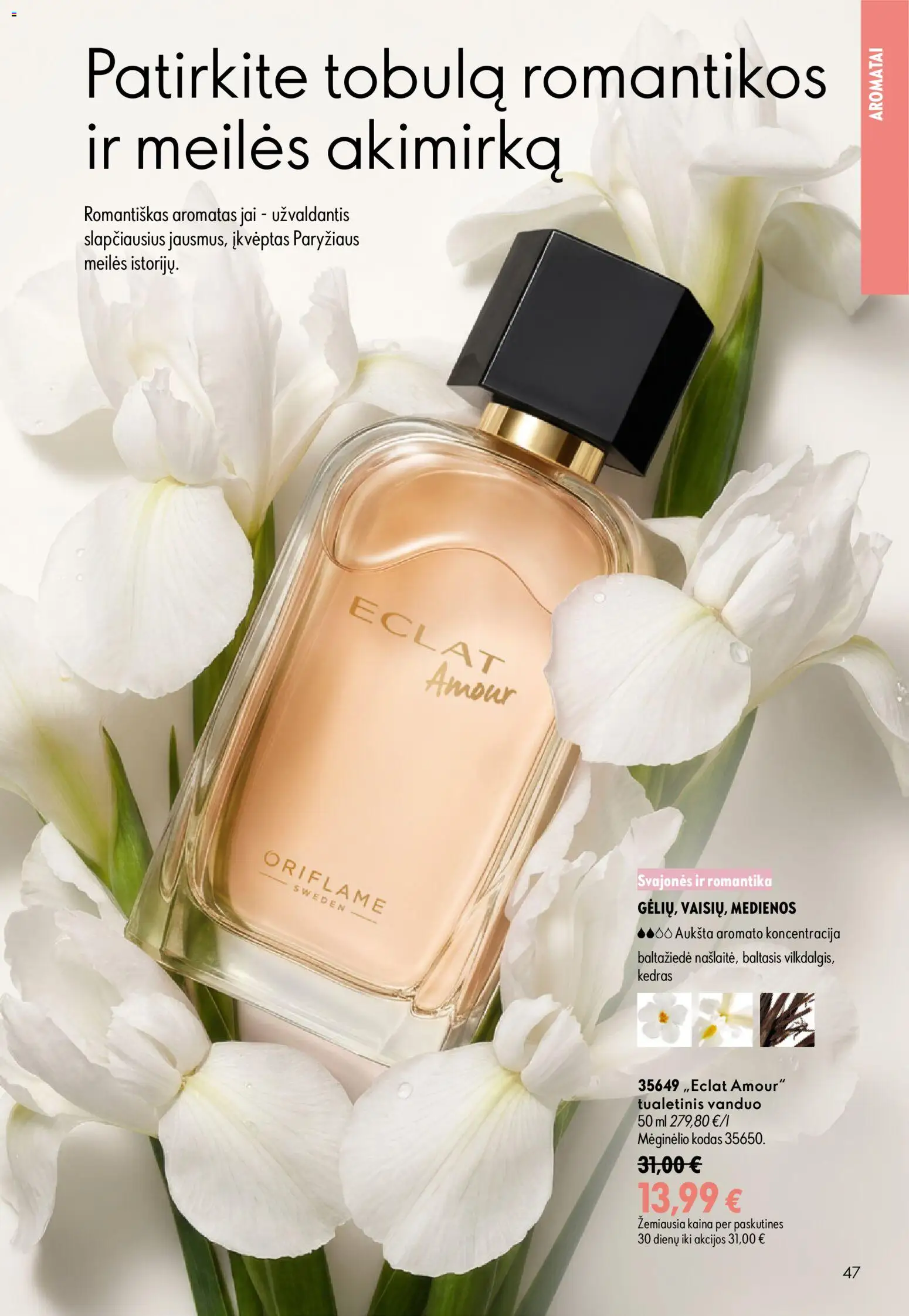Oriflame akcijos nuo 2026.09.16 | Puslapis: 47 | Prekių: Vanduo, Tualetinis vanduo