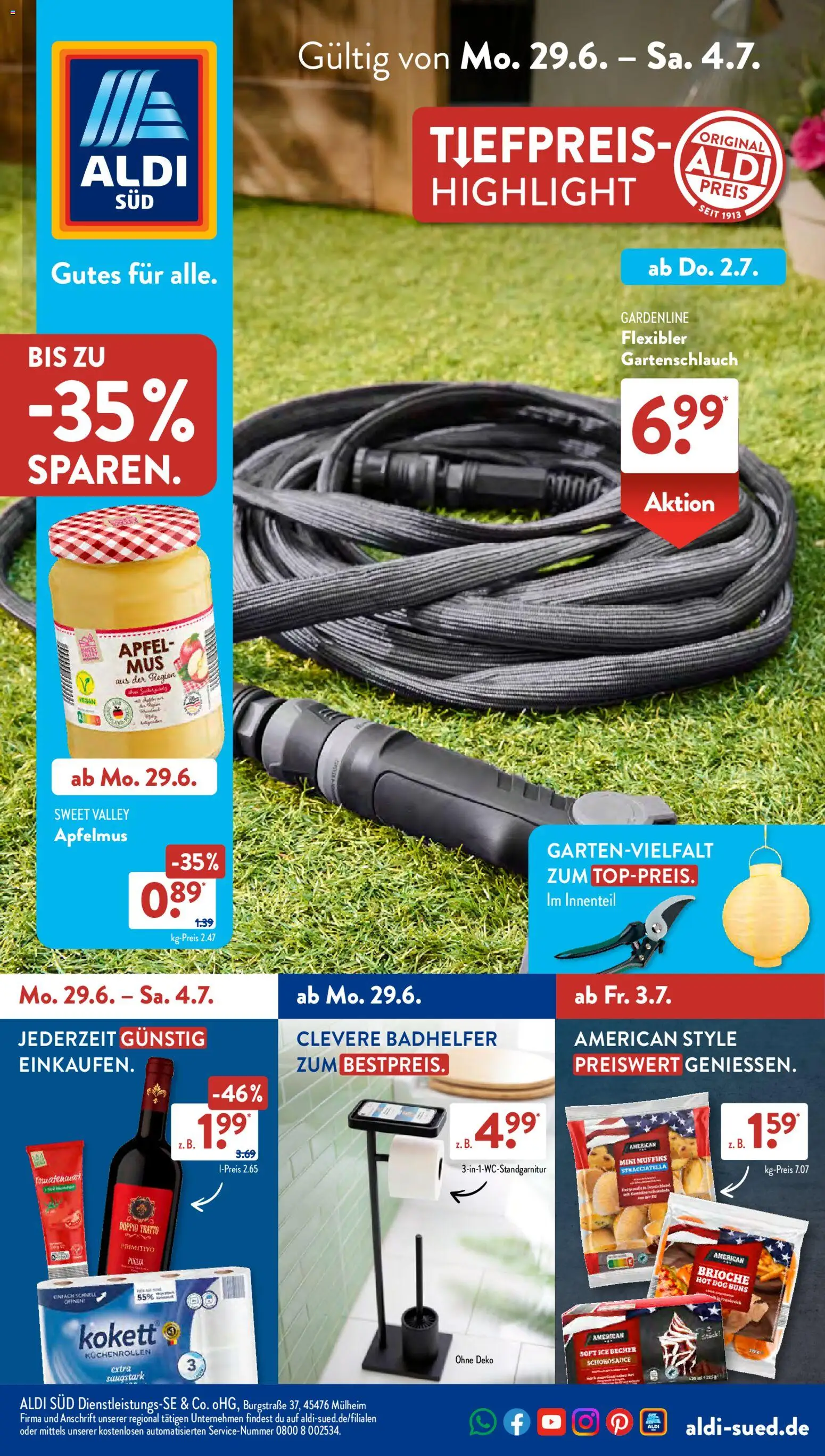 Aldi Süd Prospekt | 29.06.2026 | Wie erhält man einen begrenzten Rabatt? | Deutschland