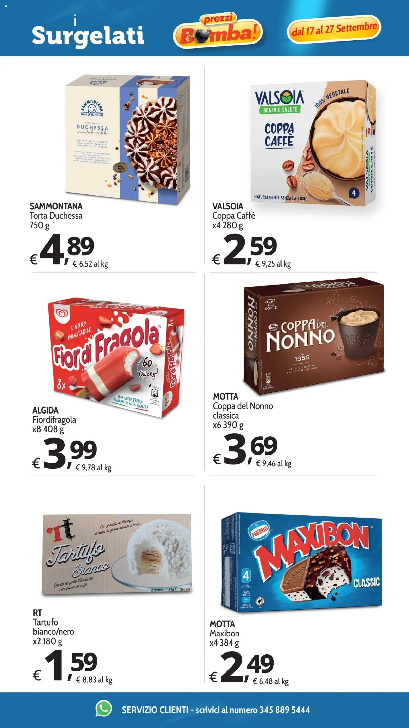 Volantino Primo Prezzo del 17/09/2026 | Pagina: 32 | Prodotti: Caffè, Cioccolato, Latte, Senza lattosio
