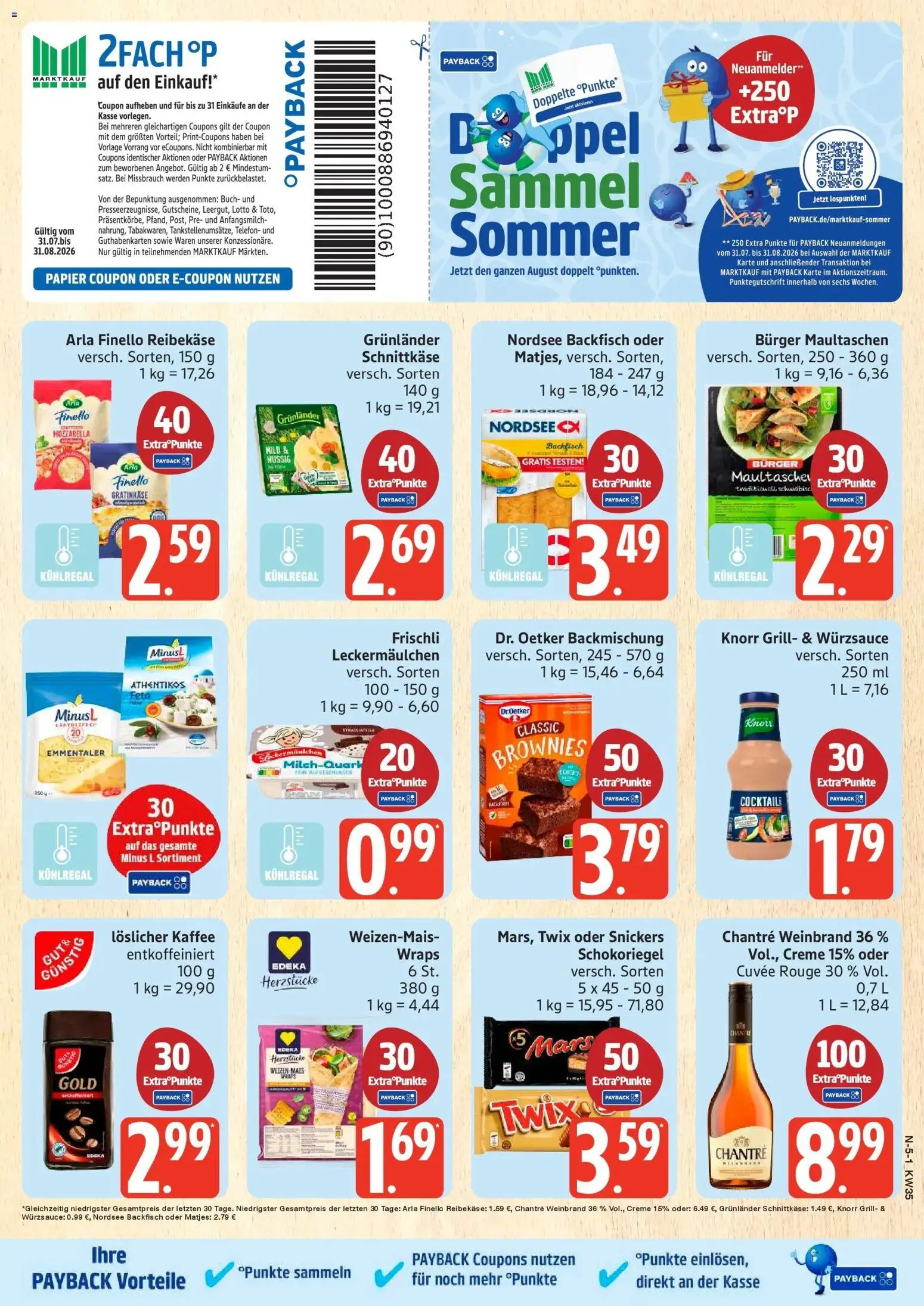 Marktkauf Prospekt Buxtehude (ab 24.08.2026) » Angebote online | Seite: 5 | Produkte: Feta, Rouge, Snickers, Creme