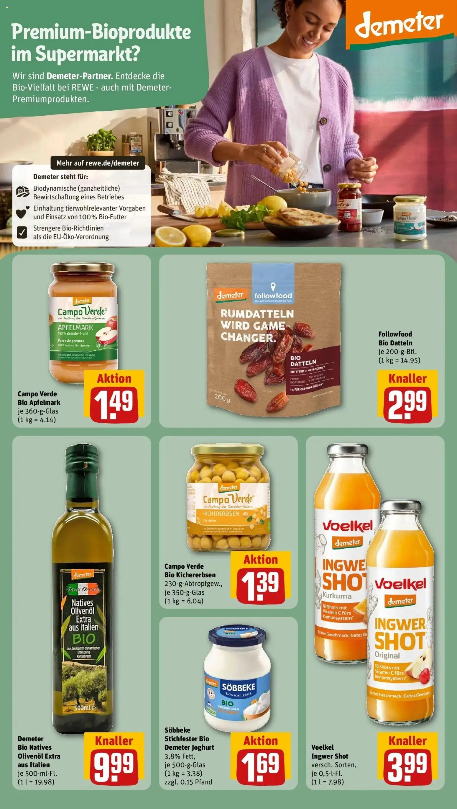 REWE Prospekt ab 10.08.2026 zum Blättern » Angebote | Seite: 20 | Produkte: Joghurt, Olivenol, Pommes
