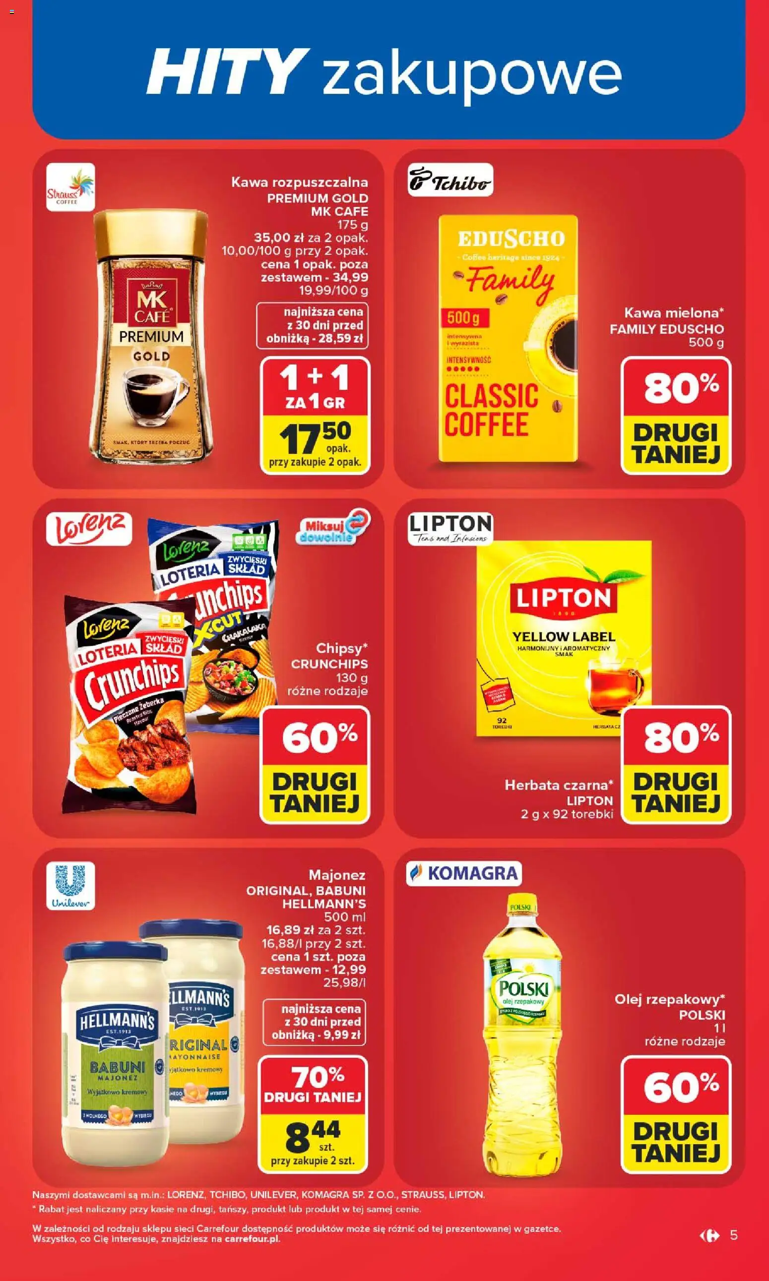 Carrefour gazetka od 08.06.2026 | Strona: 7 | Produkty: Olej rzepakowy, Kawa rozpuszczalna, Olej, Majonez