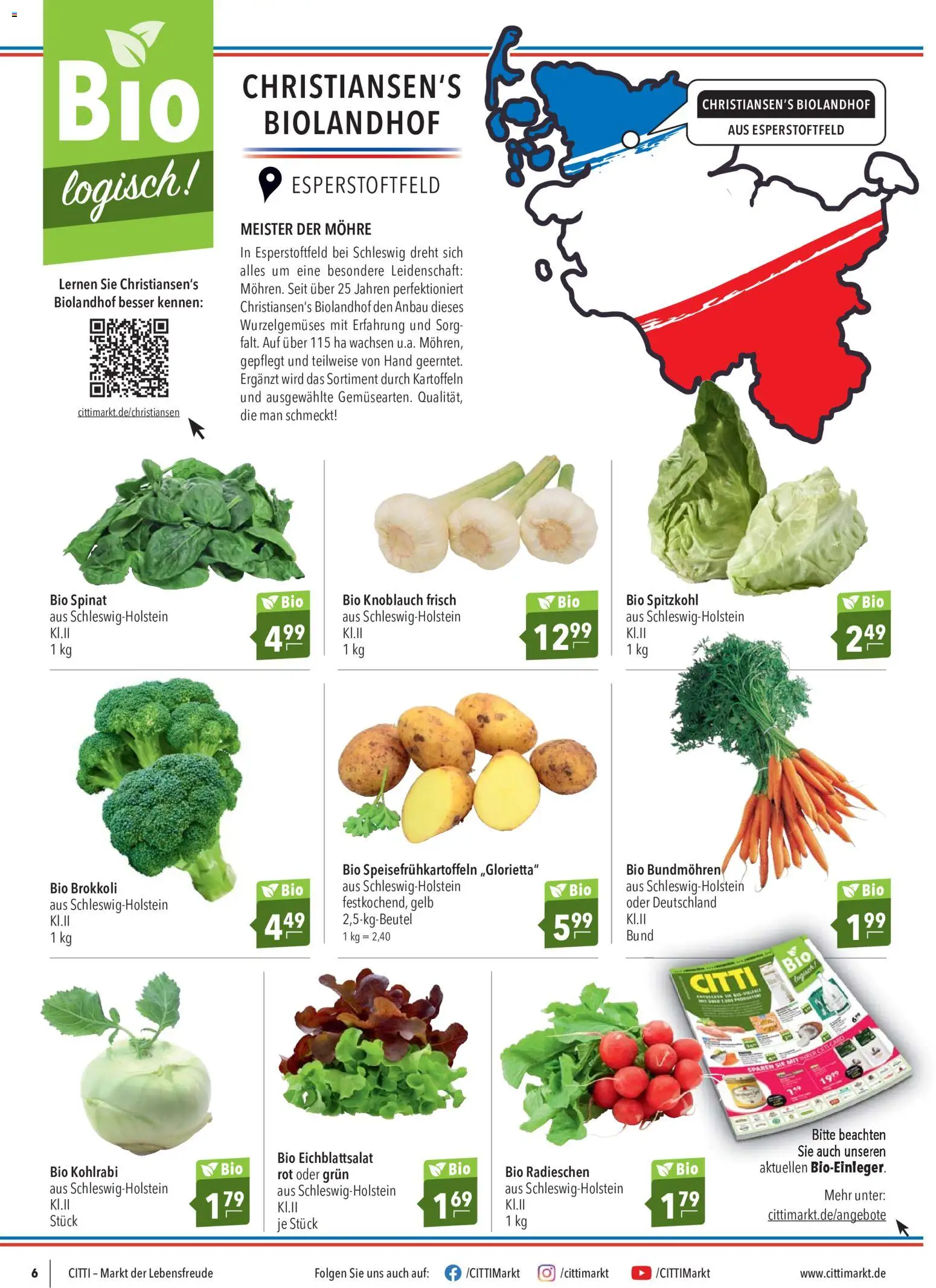 CITTI Markt Prospekt – gültig ab 24.06.2026 | Seite: 6 | Produkte: Kohlrabi, Kartoffeln, Brokkoli, Knoblauch