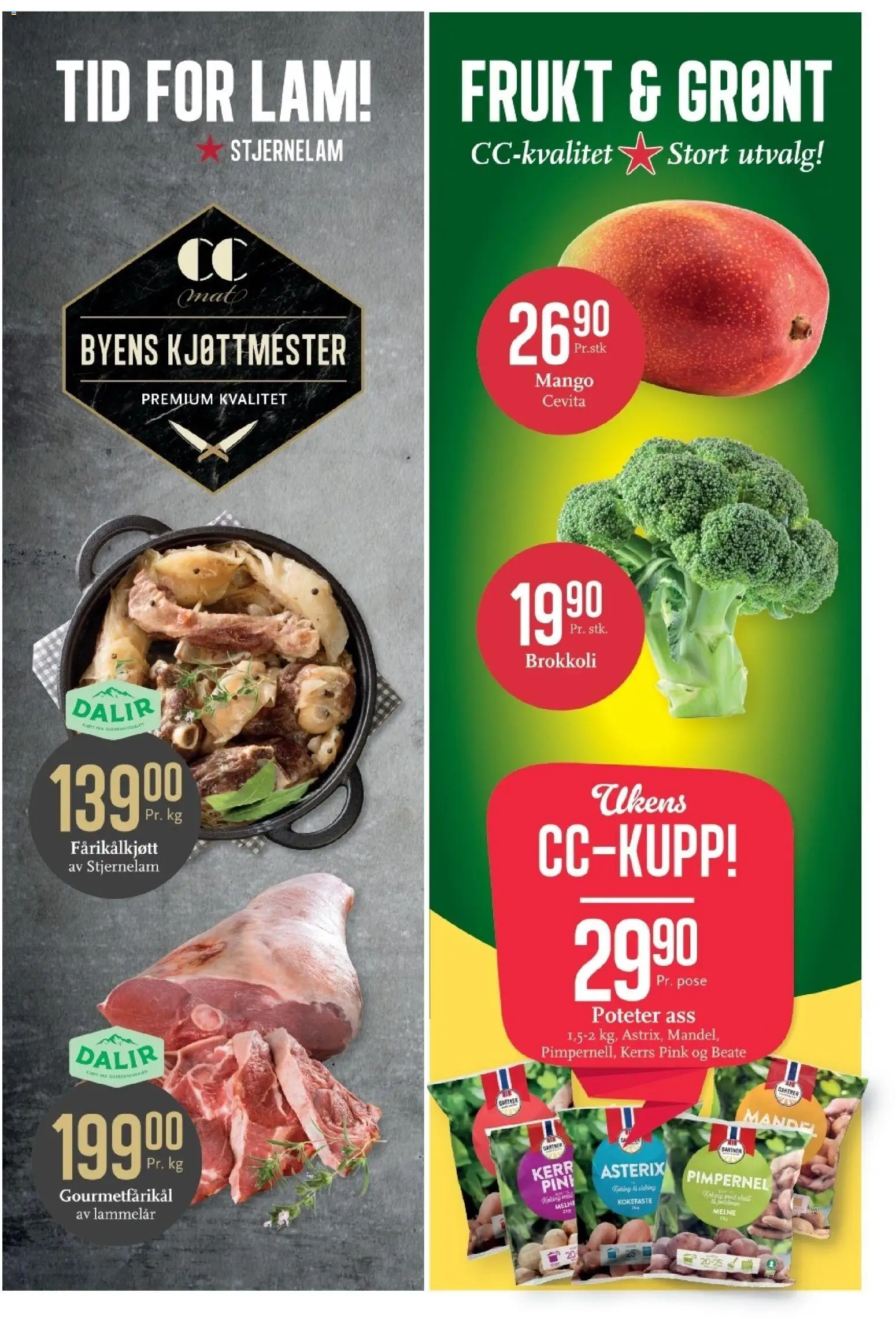 {H1} | Side: 4 | Produkter: Frukt, Lammelår, Poteter, Fårikålkjøtt