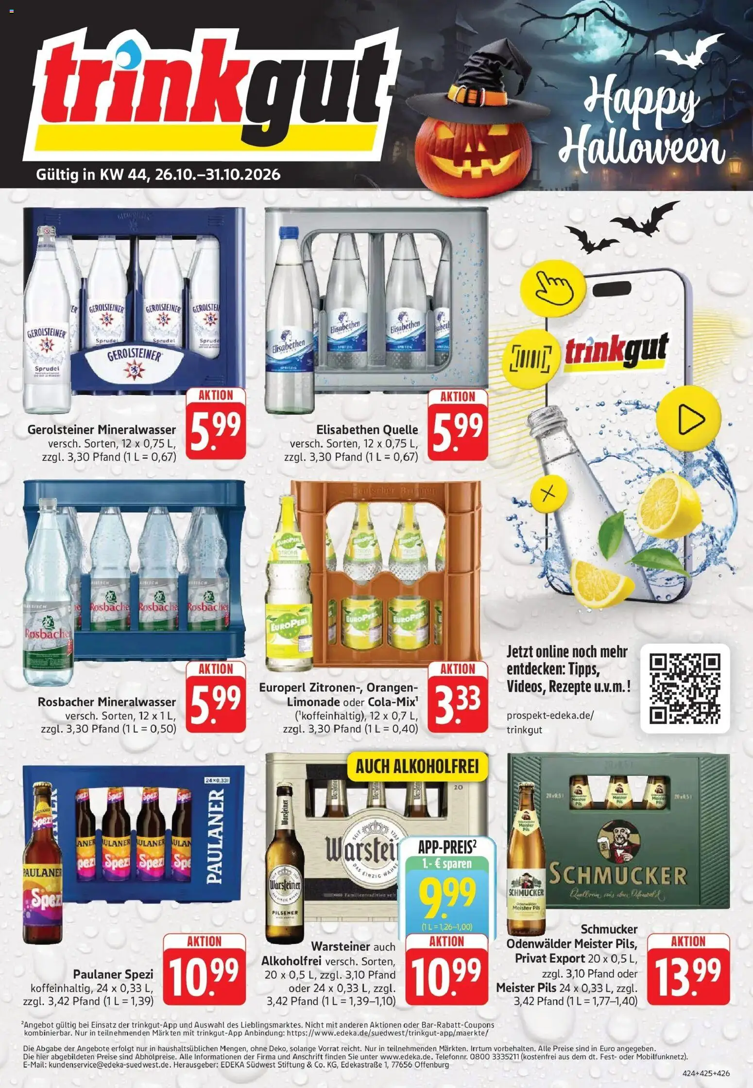 Trinkgut Prospekt Dossenheim (ab 26.10.2026) » Angebote online | Seite: 1