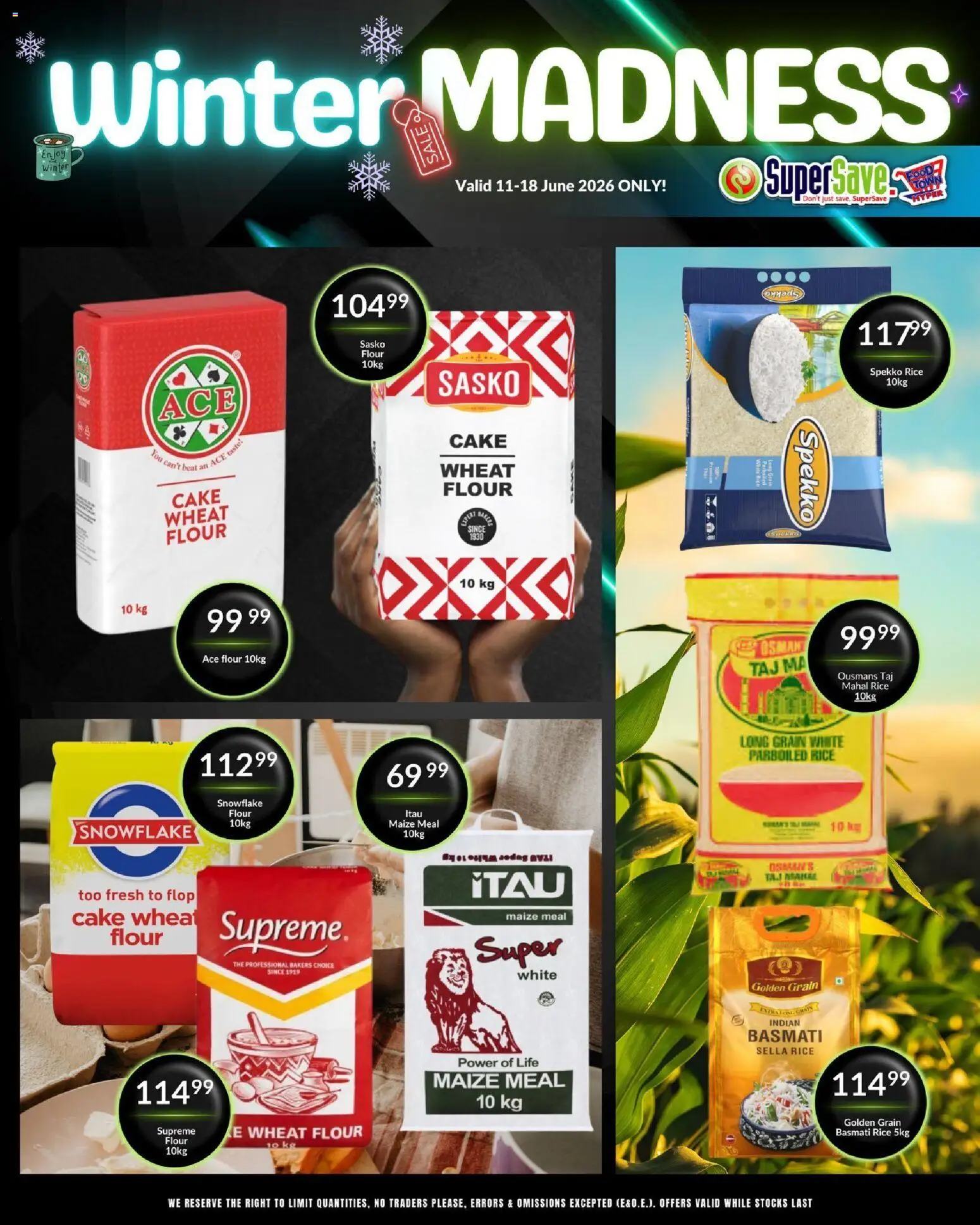 New Super Save catalogue – valid from 11.06.2026 | Page: 51 | Products: Cake, Flour, Maize meal, Rice