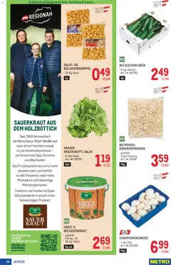 Metro angebote Profi ab 11.06.2026 gültig | Seite: 24 | Produkte: Salat, Gemüse, Kraut