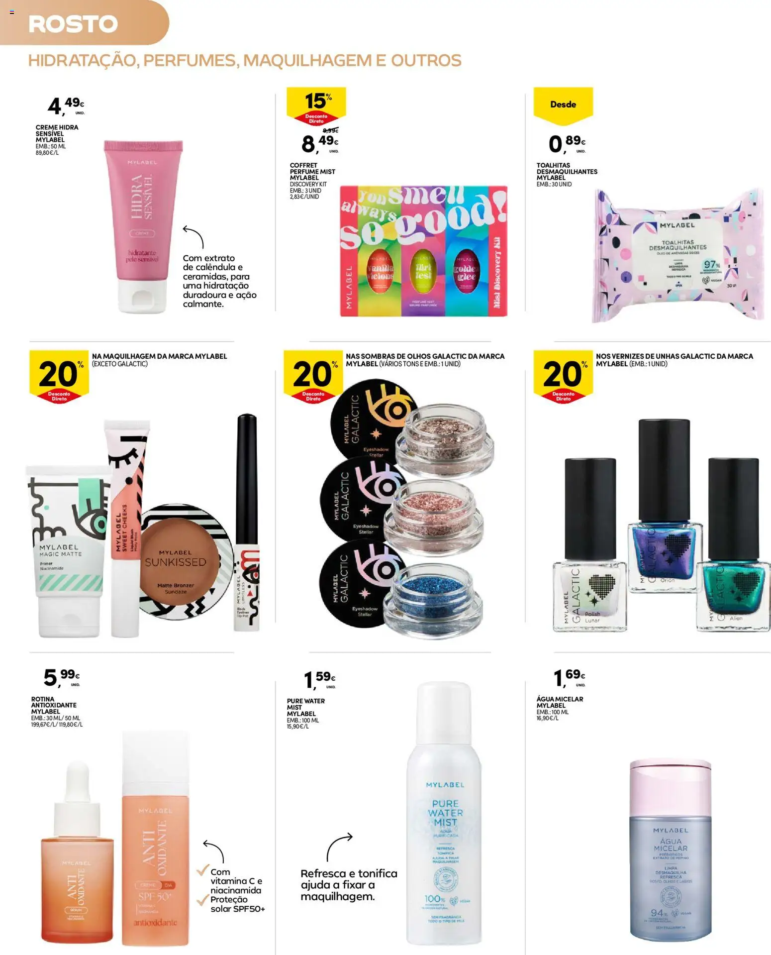 Continente Madeira │ válido de 19.05.2026 | Página: 18 | Produtos: Sombras de olhos, Água micelar, Maquilhagem, Creme