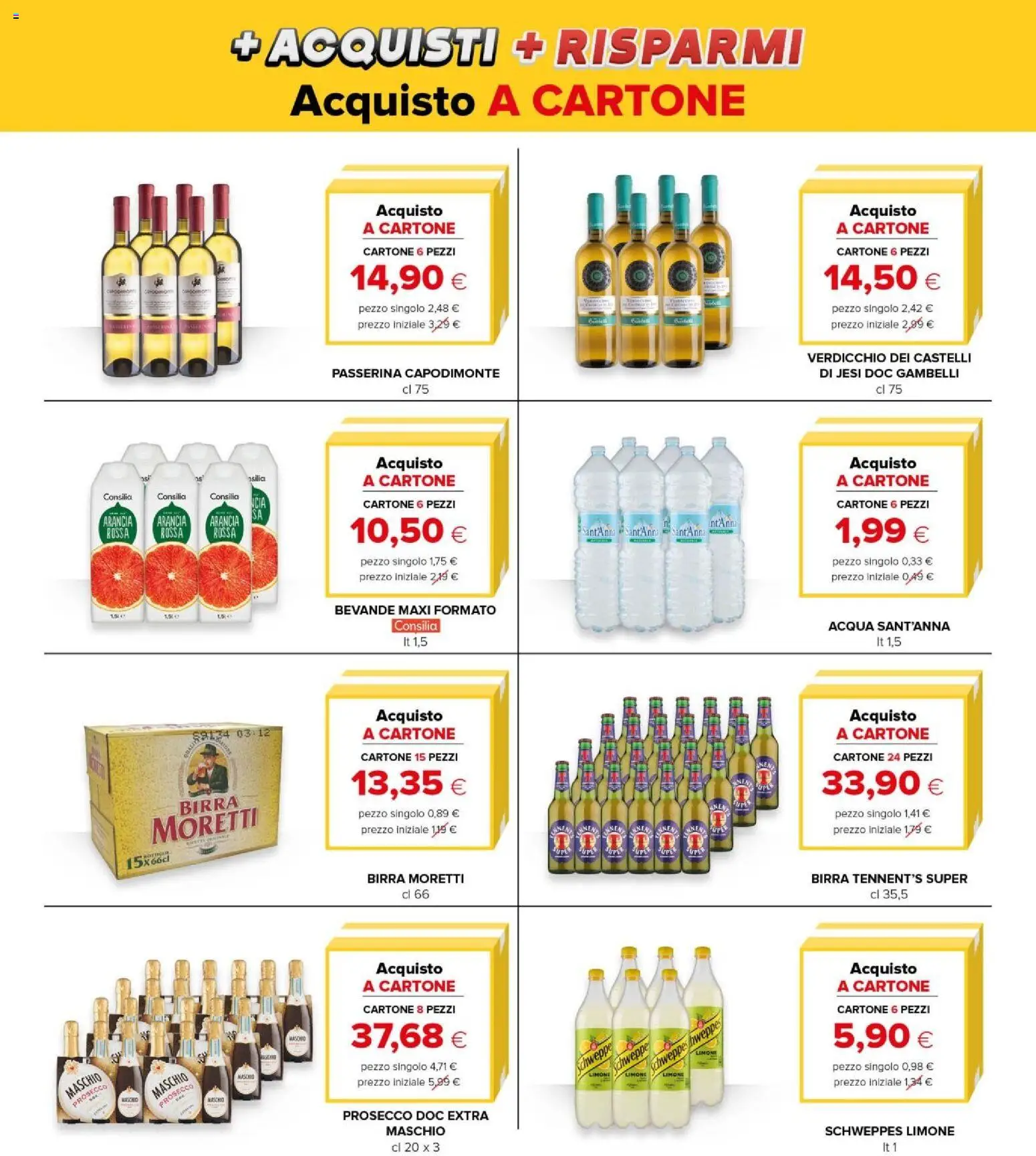 Volantino Oasi del 23.04.2026 | Pagina: 28 | Prodotti: Prosecco, Acqua, Limone, Arancia