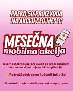 Tekijanka katalog Mesačna mobilna akcija - pregled Tekijanka kataloga - važi od 01.10.2026