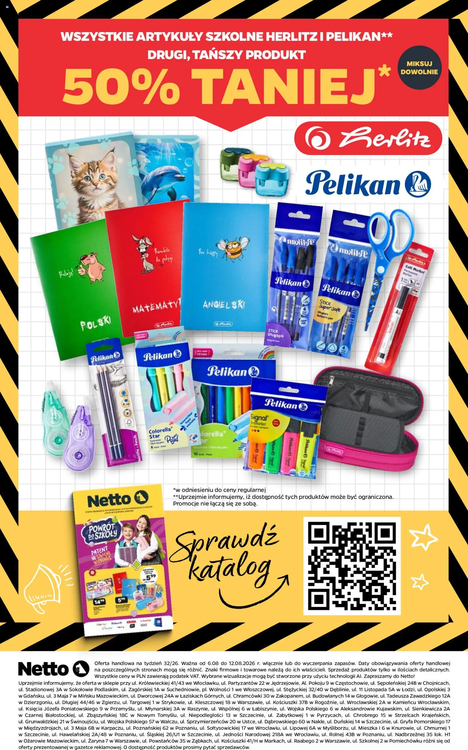 Netto gazetka od czwartku NonFood od 06.08.2026 | Strona: 8 | Produkty: Notebook, Artykuły szkolne