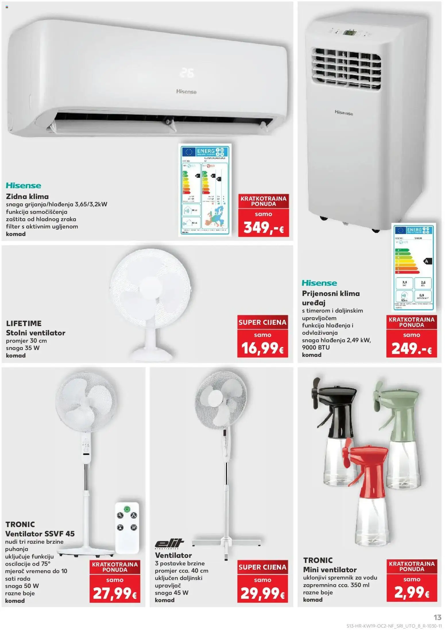 Kaufland katalog | vrijedi od 06.05.2026 | Stranica: 13 | Proizvodi: Ventilator, Klima uređaj, Klima