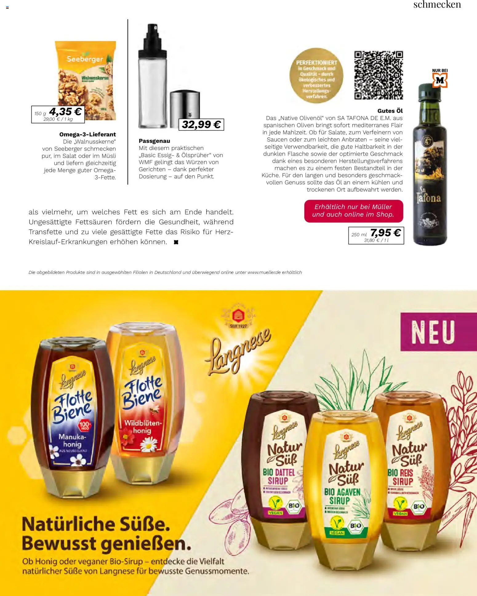 Müller Lifestyle – gültig ab 01.09.2026 | Seite: 71 | Produkte: Musli, Öl, Sirup, Salat