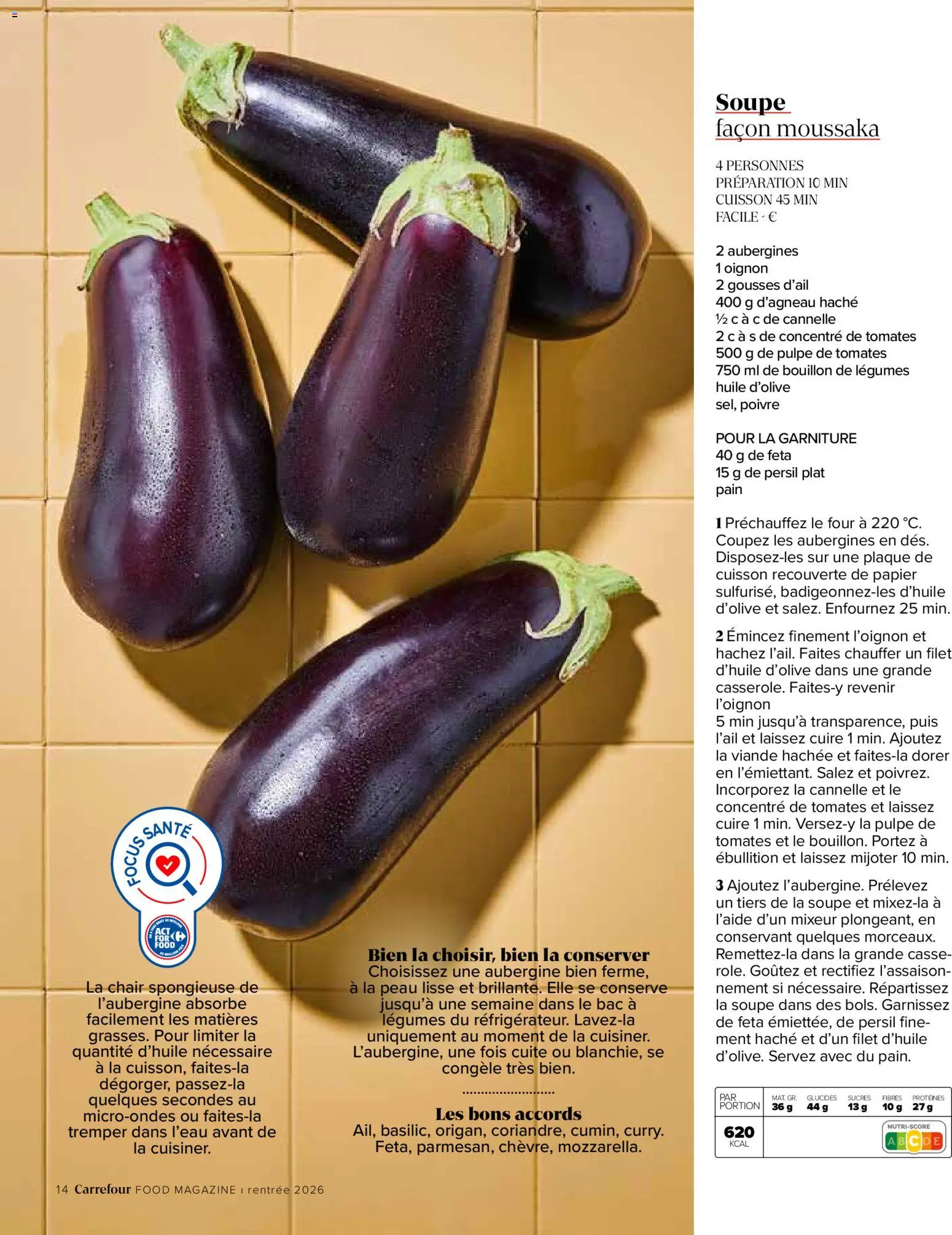 {H1} | Pagina: 14 | Producten: Moussaka, Bouillon, La, Aubergine