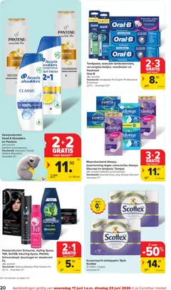 Carrefour market Folder week 25 - Voorbeeld van een folder van Carrefour market, geldig van 17.06.2026 | Pagina: 20 | Producten: Flosdraad, Füstölt oldalas, Toiletpapier, Deodorant