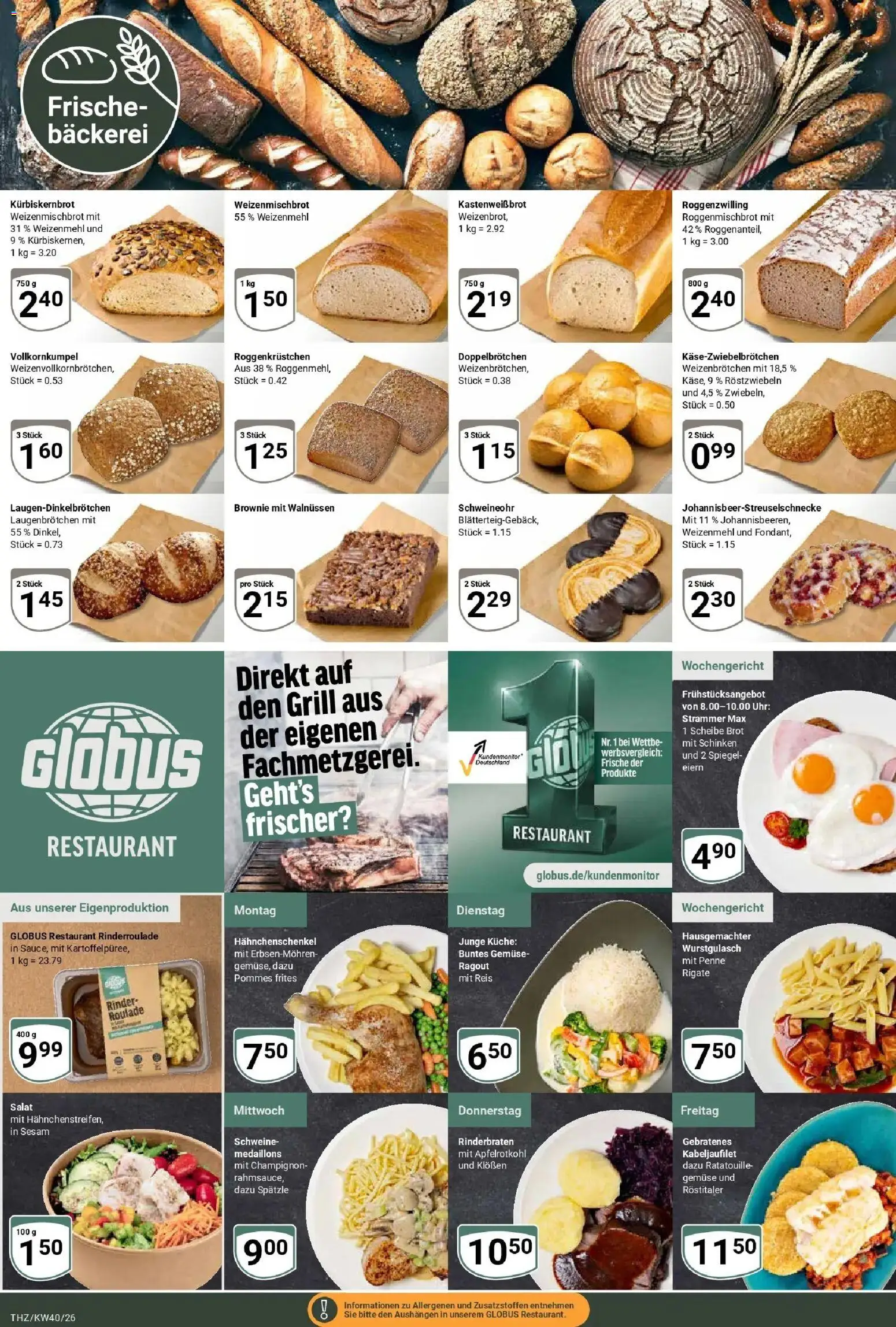 Globus Prospekt Zeitz (ab 28.09.2026) » Angebote online | Seite: 10 | Produkte: Rinderbraten, Bäckerei, Weizenmehl, Reis