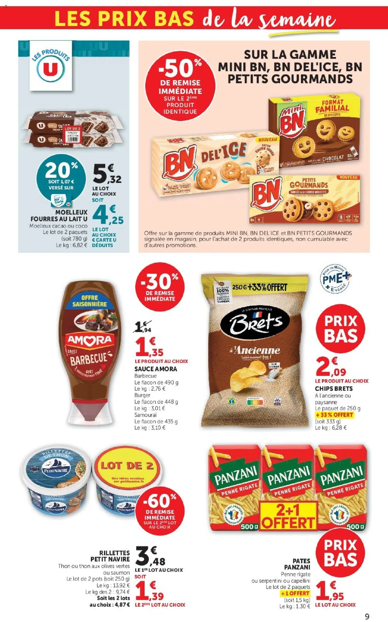 {H1} | Page: 9 | Produits: Cacao, Barbecue, Lait, Saumon