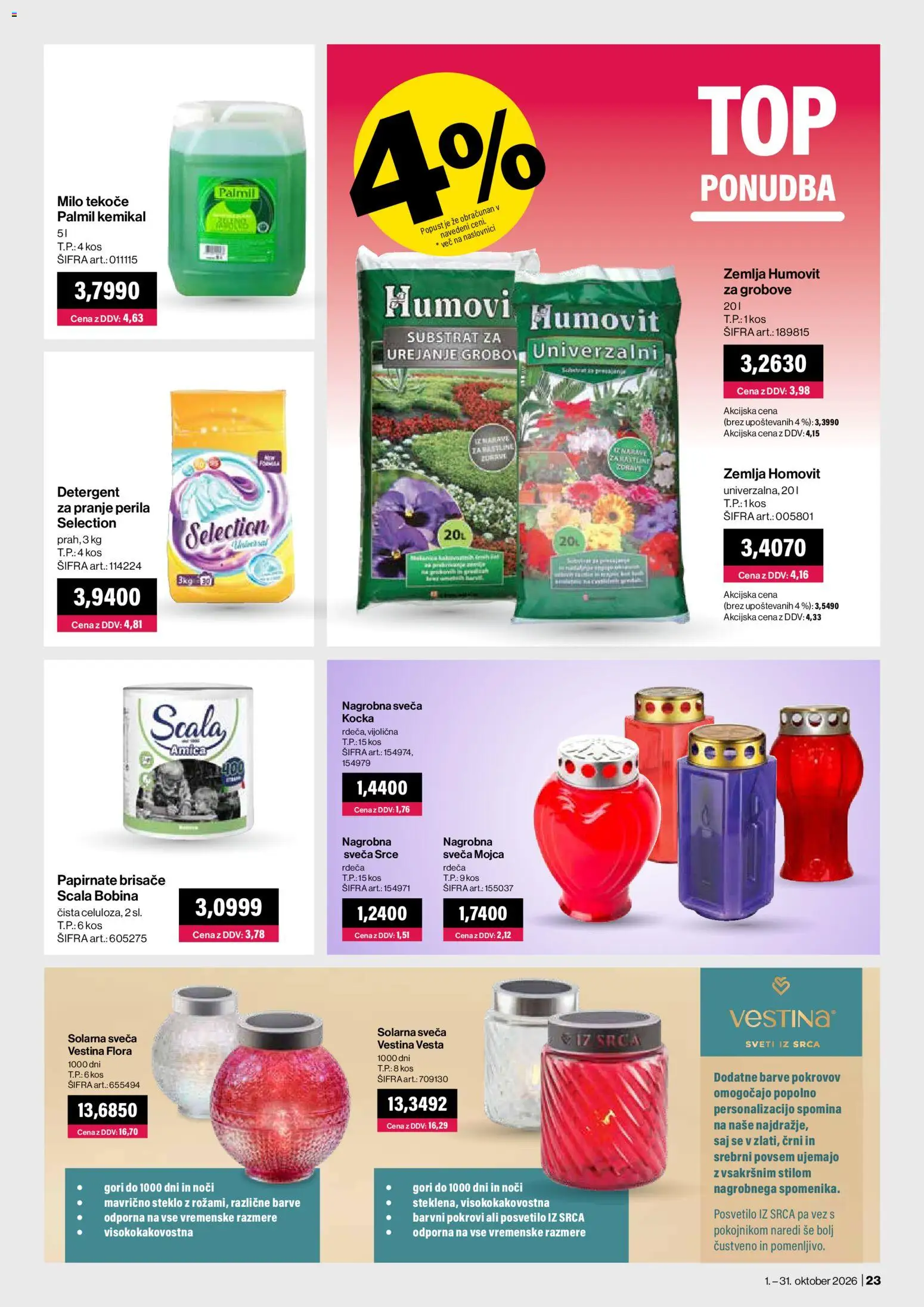 Novi Mercator katalog ponudbe – veljaven od 01.10.2026 | Stran: 23