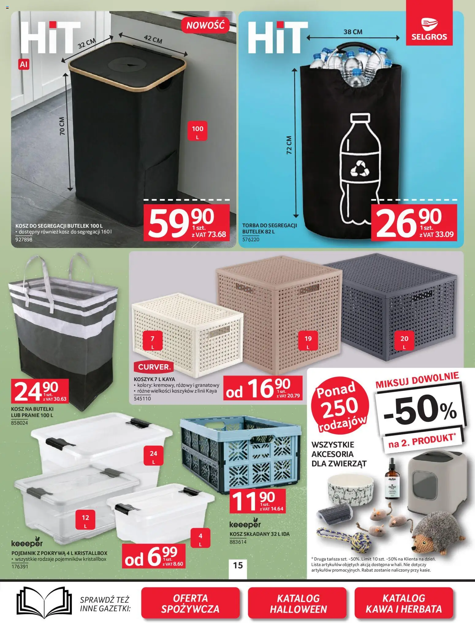 Selgros cash&carry gazetka - Oferta przemysłowa od 08.10.2026 | Strona: 18 | Produkty: Torba, Kosz, Kawa, Herbata