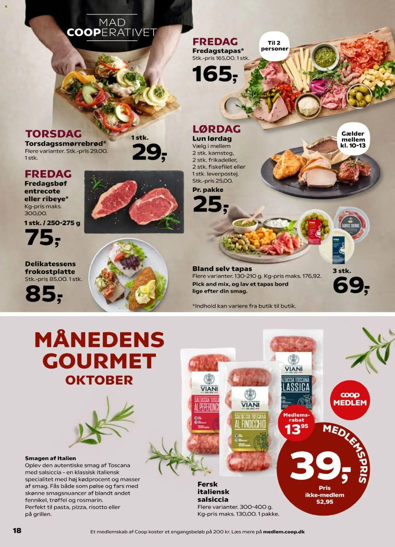 Kvickly tilbudsavis – gyldig fra 09/10/2026 | Side: 18 | Produkter: Skinke, Bord, Entrecote, Søm