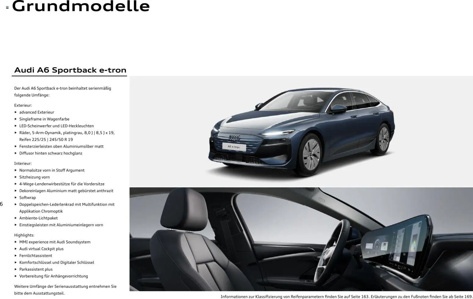Audi A6 e-tron – gültig ab 23.06.2026 | Seite: 6 | Produkte: Soundsystem