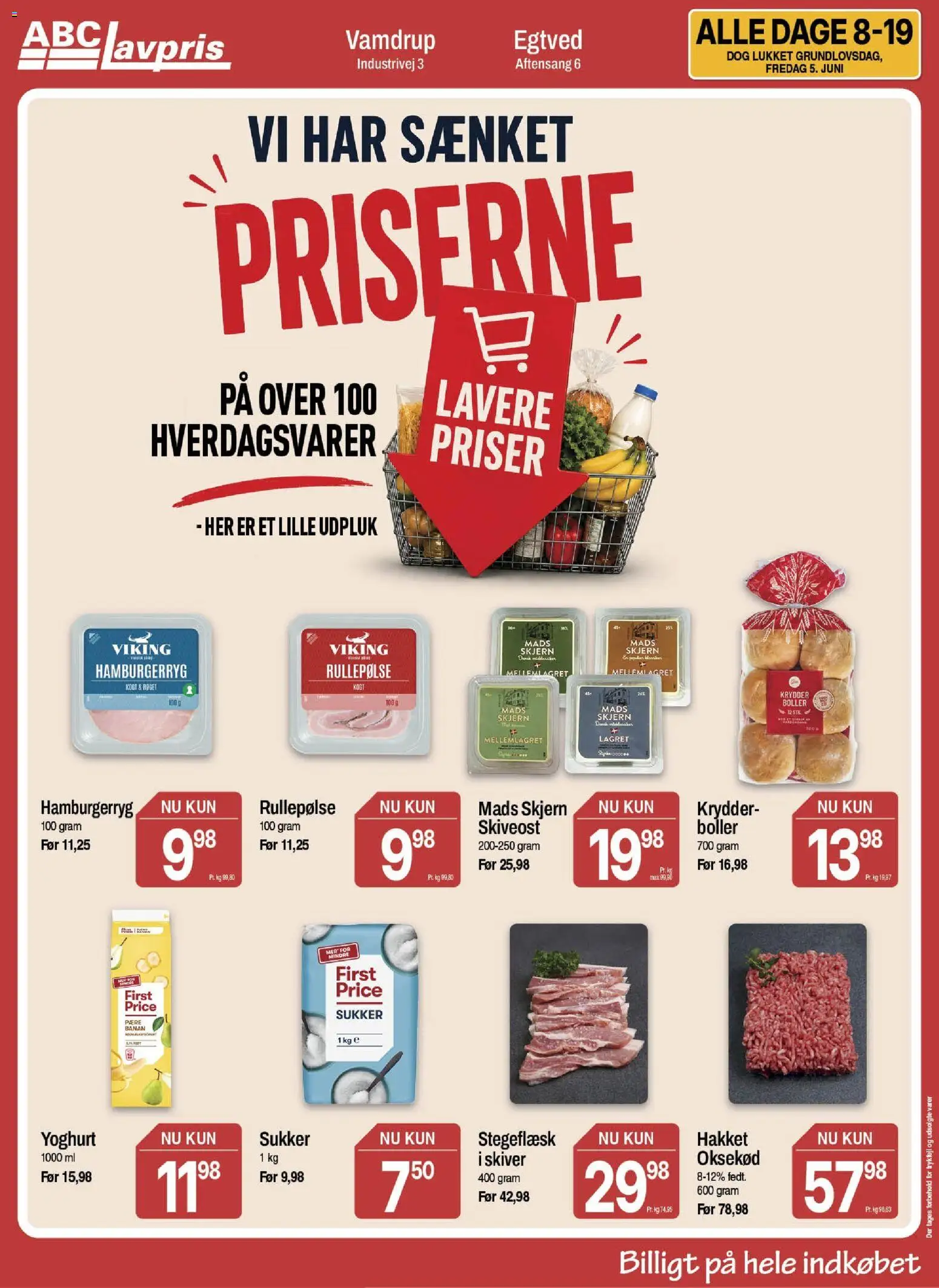 Abc Lavpris tilbudsavis – gyldig fra 03.06.2026 | Side: 15 | Produkter: Oksekød, Rullepølse, Skiveost, Hamburgerryg