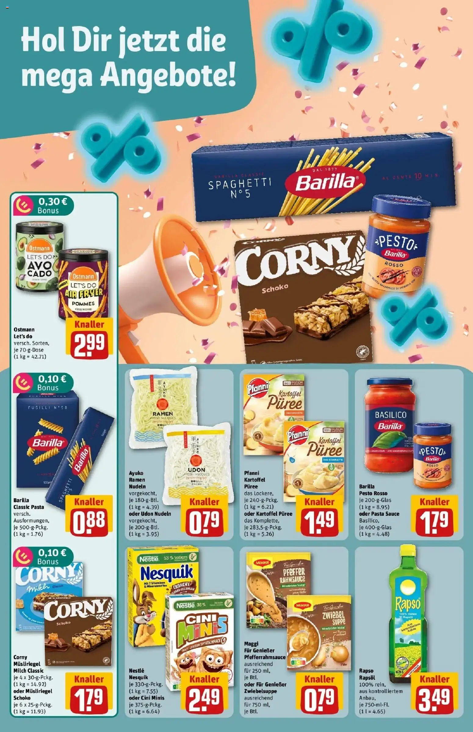 REWE Prospekt ab 21.09.2026 zum Blättern » Angebote | Seite: 8 | Produkte: Nesquik, Balsamico, Spaghetti, Pfeffer