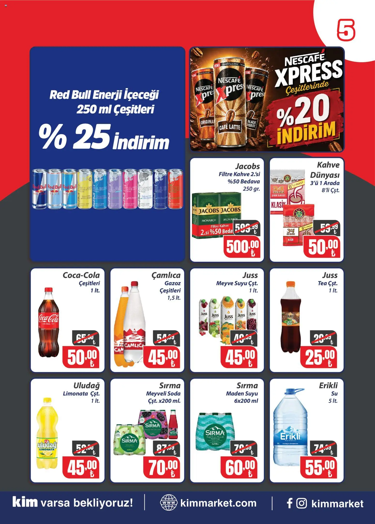 Kim Market Katalog - Marmara Insert - 09 Eylül 2026 tarihinden itibaren geçerlidir | Sayfa: 5 | Ürünler: Limonata, Şeker, Soda, Maden suyu
