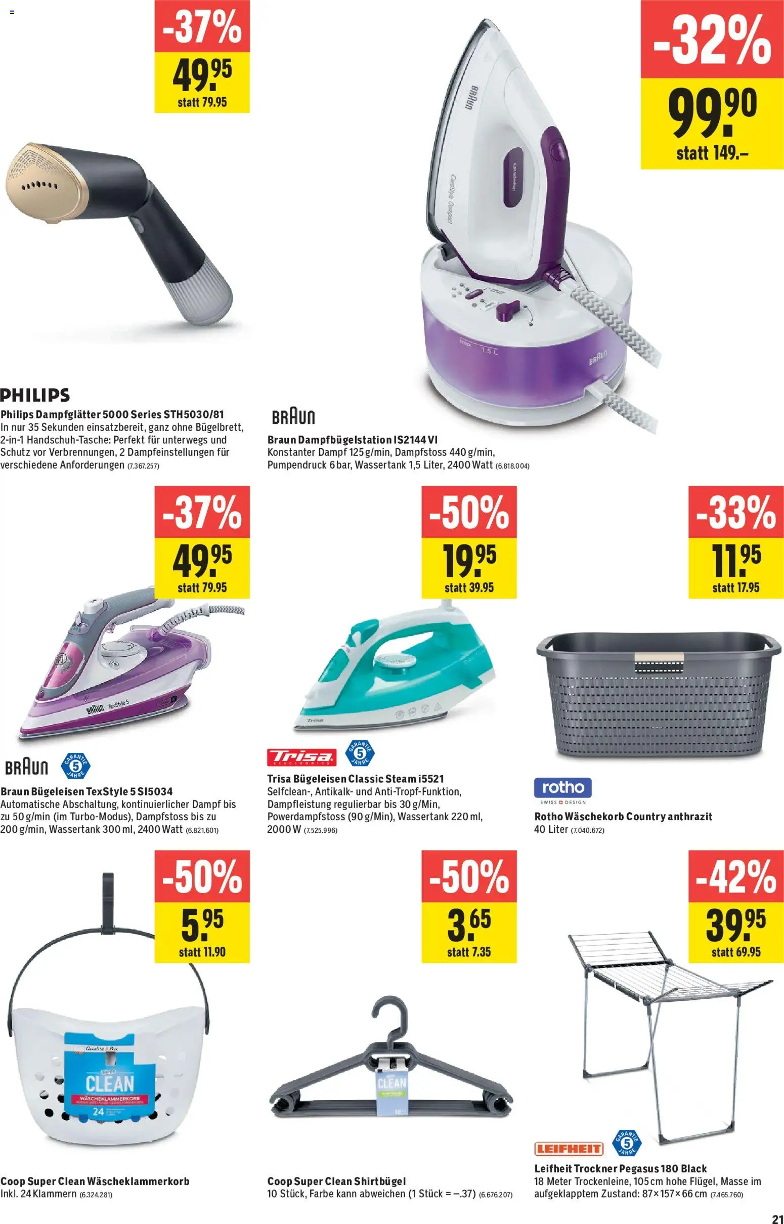 Jumbo aktionen – gültig ab 07.05.2026 | Seite: 21 | Produkte: Bügeleisen, Trockner, Philips