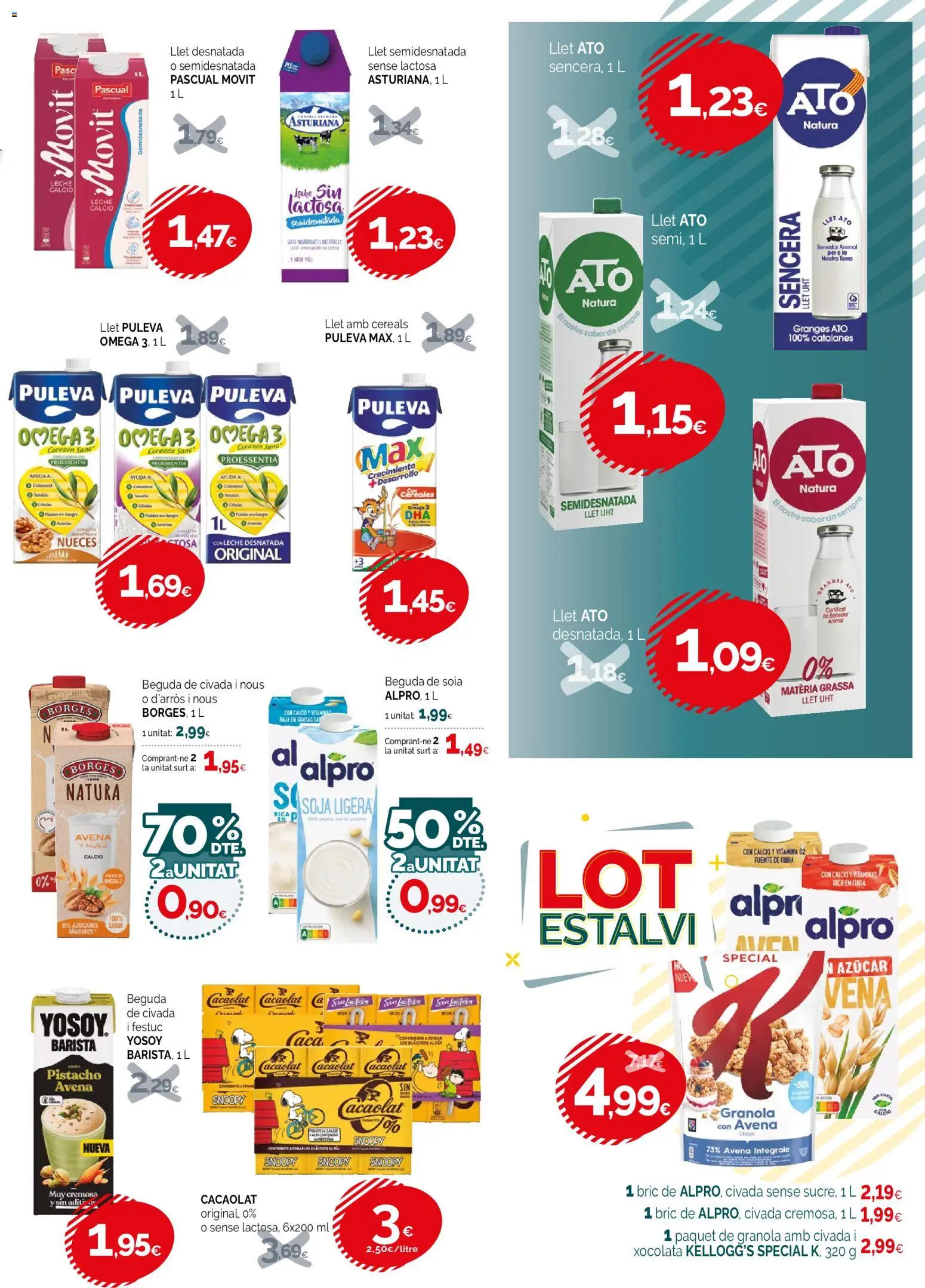 Condis folleto │ válido desde el 02/09/2026 | Página: 9 | Productos: Leche desnatada, Omega, Cereales, Azúcar