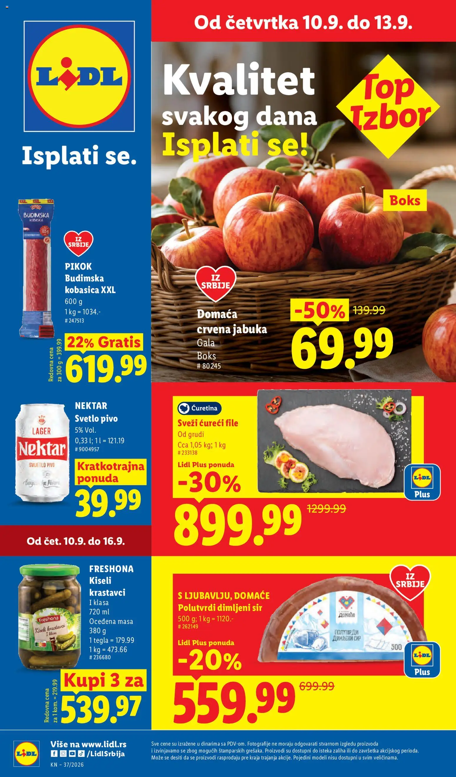 Lidl katalog - važi od 10.09.2026 | Strana: 1