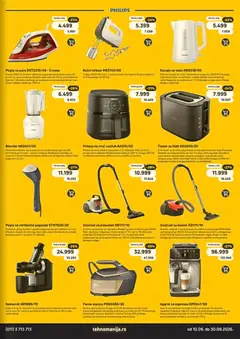 Tehnomanija katalog - pregled Tehnomanija kataloga - važi od 10.09.2026 | Strana: 7 | Proizvode: Sokovnik, Toster, Friteza, Nivea