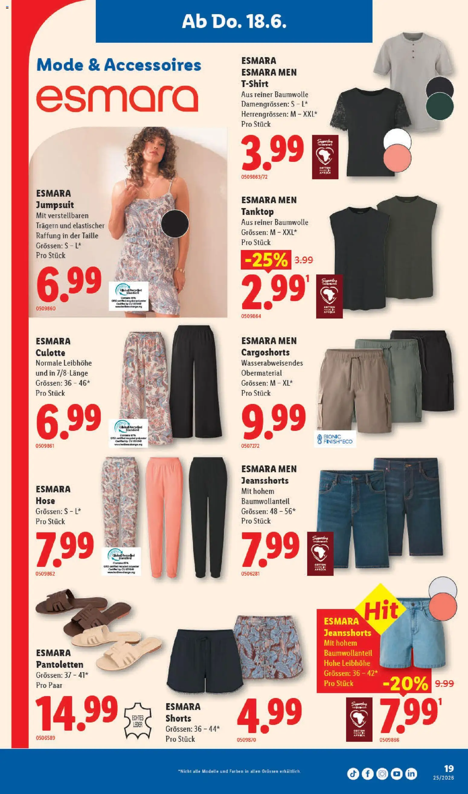 Lidl aktionen – gültig ab 18.06.2026 | Seite: 21 | Produkte: Tanktop, Hose, Jumpsuit