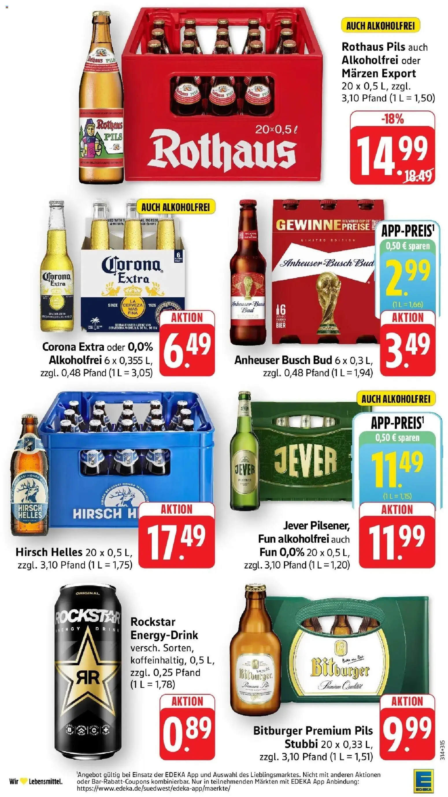 Edeka - EDEKA: Wochenangebote – gültig ab 05.07.2026 | Seite: 29 | Produkte: Rockstar energy, Rockstar, Pils, Jever