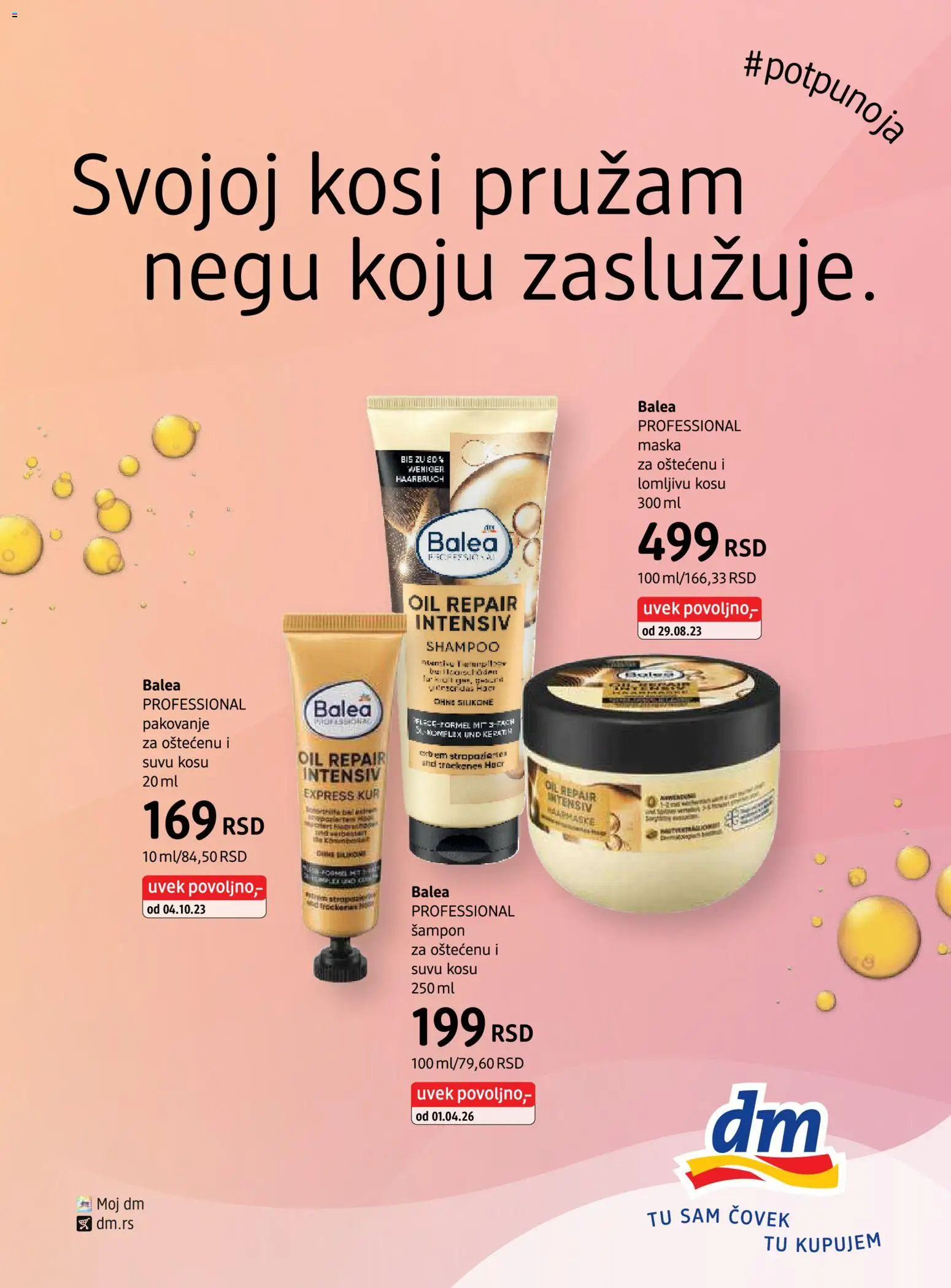 DM Drogerie katalog - važi od 15.10.2026 | Strana: 14 | Proizvode: Šampon, Pakovanje, Maska