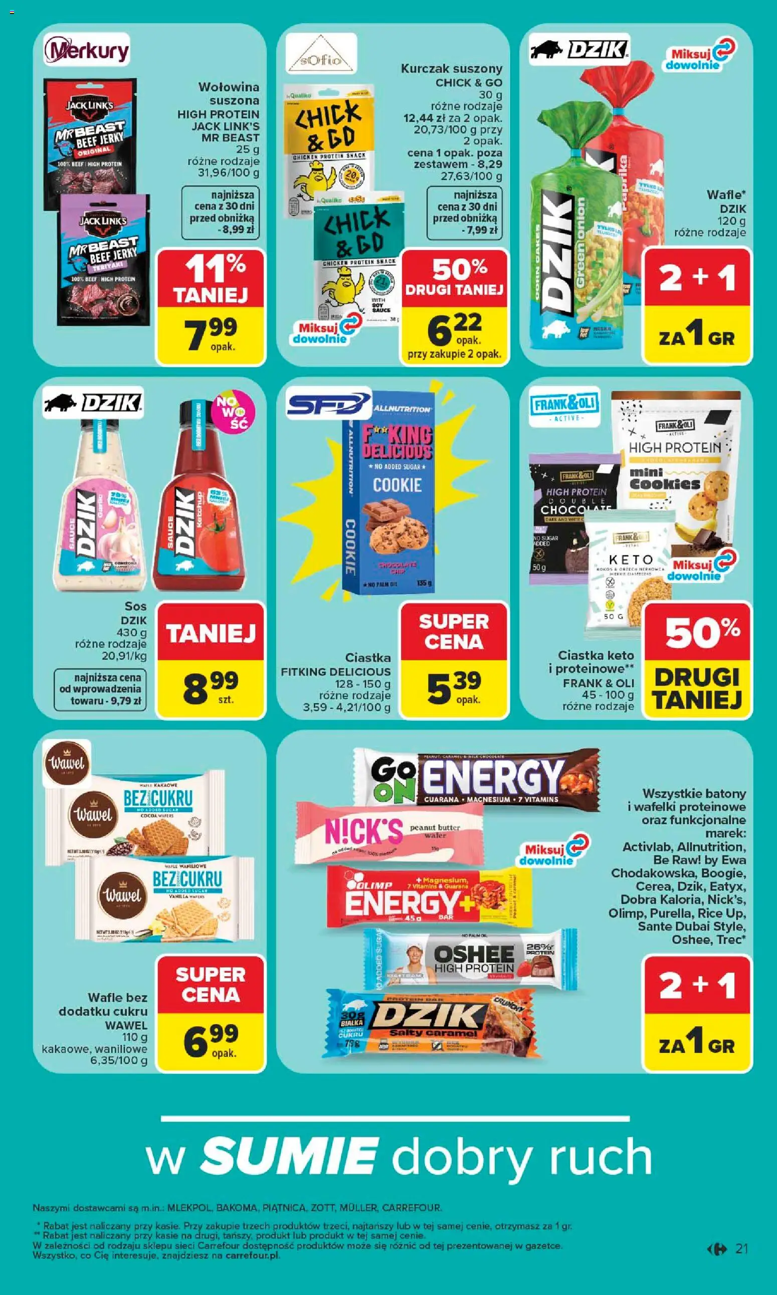 Carrefour gazetka - Latem jest pięknie od 06.07.2026 | Strona: 21 | Produkty: Kurczak, Ketchup, Wafle, Wołowina