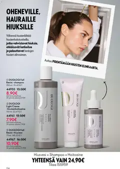 Oriflame-mainoslehti voimassa 13.05.2026 alkaen | Sivu: 134 | Tuotteet: Shampoo, Hoitoaine, Hiustenhoitoaine