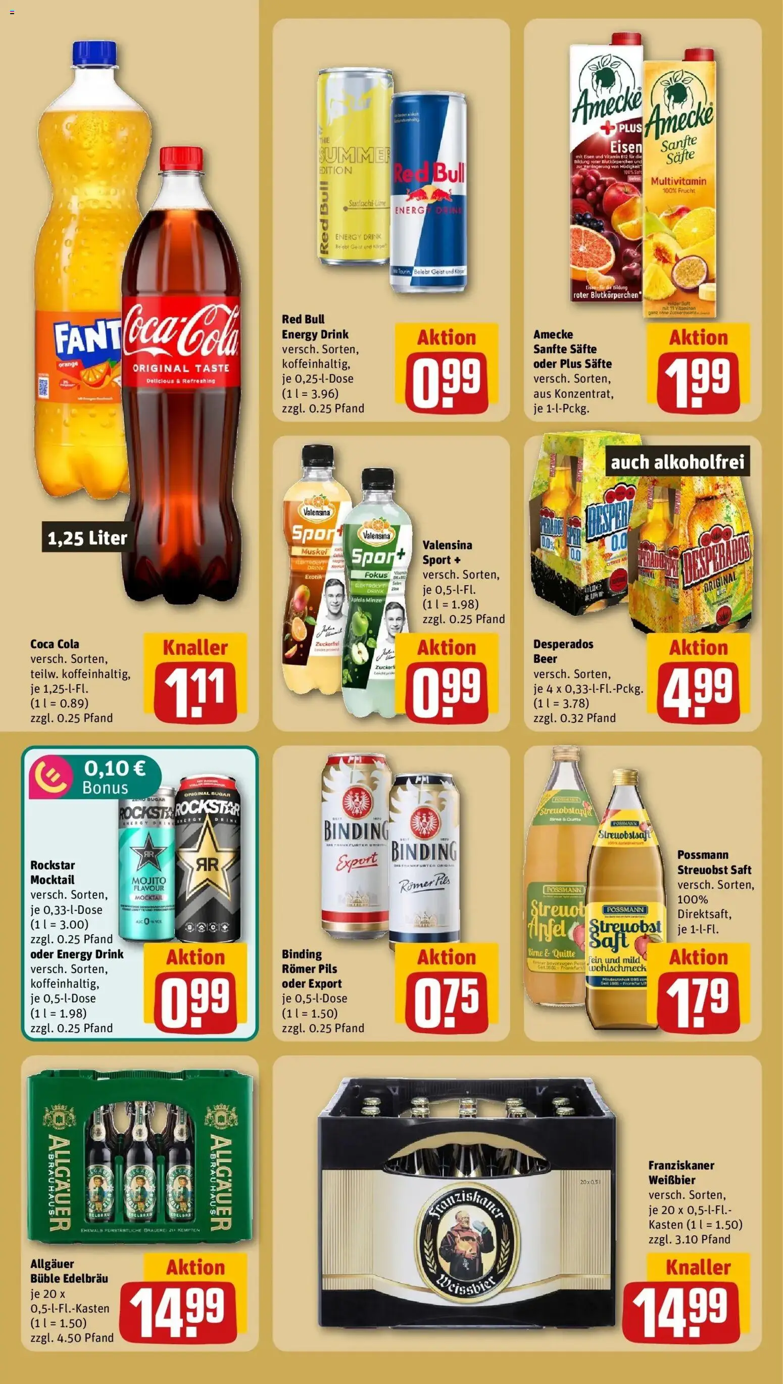 REWE Prospekt ab 03.08.2026 zum Blättern » Angebote | Seite: 20 | Produkte: Red bull, Energy, Rockstar, Valensina