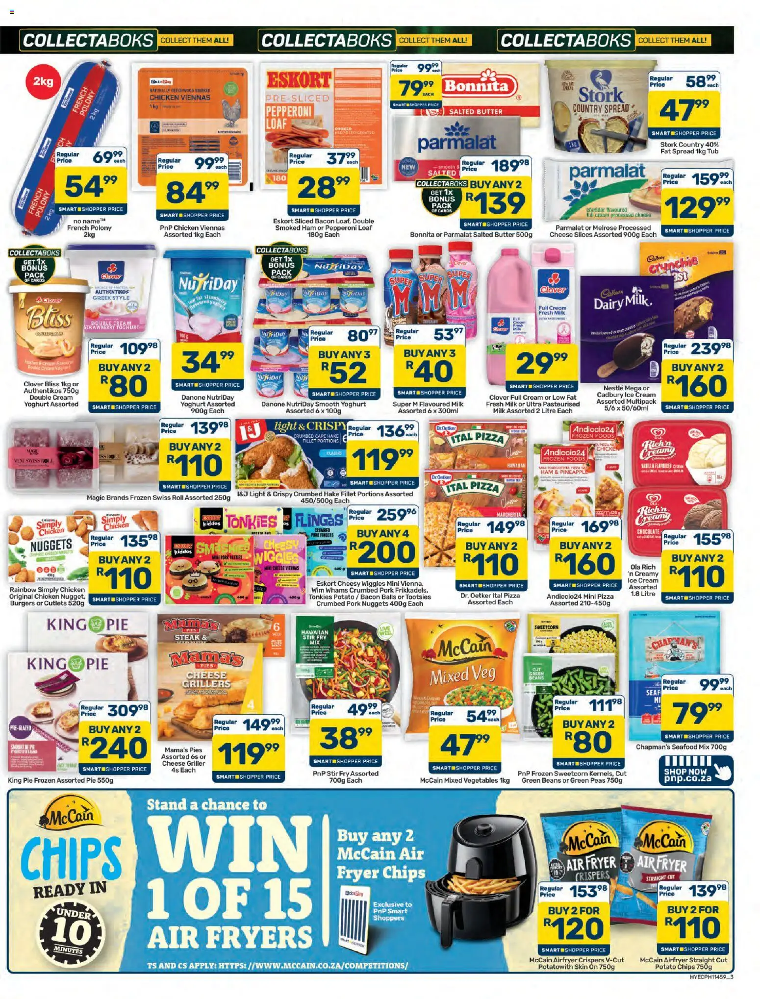 New Pick n Pay catalogue – valid from 23/10/2026 | Page: 3 | Products: Beans, Light, Cheddar, Fat spread