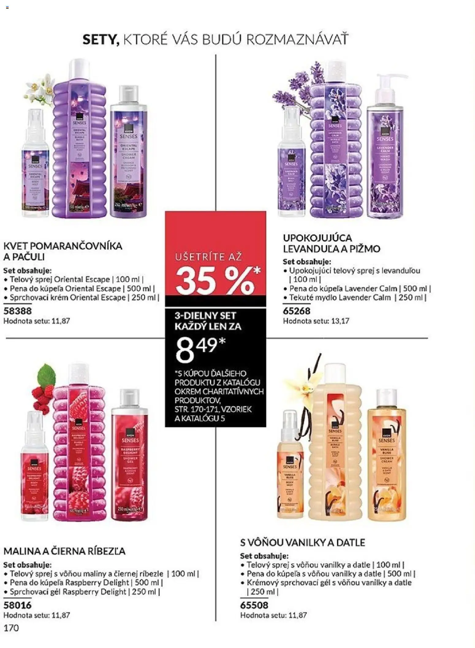 Nové Avon akcie – leták je platný od 01.04.2026 | Strana: 170 | Produkty: Ríbezle, Pena do kúpeľa, Krém, Maliny