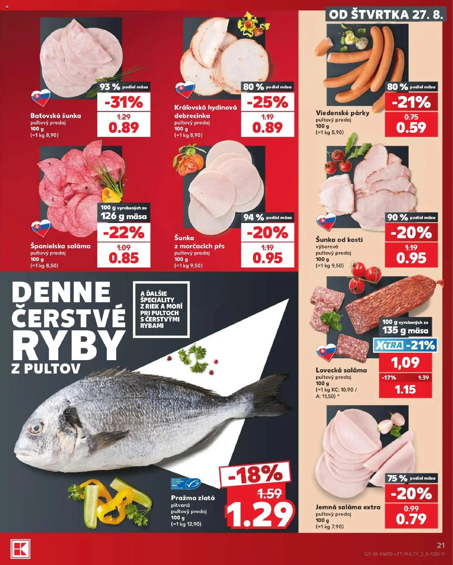 Nové Kaufland akcie – leták je platný od 27.08.2026 | Strana: 21