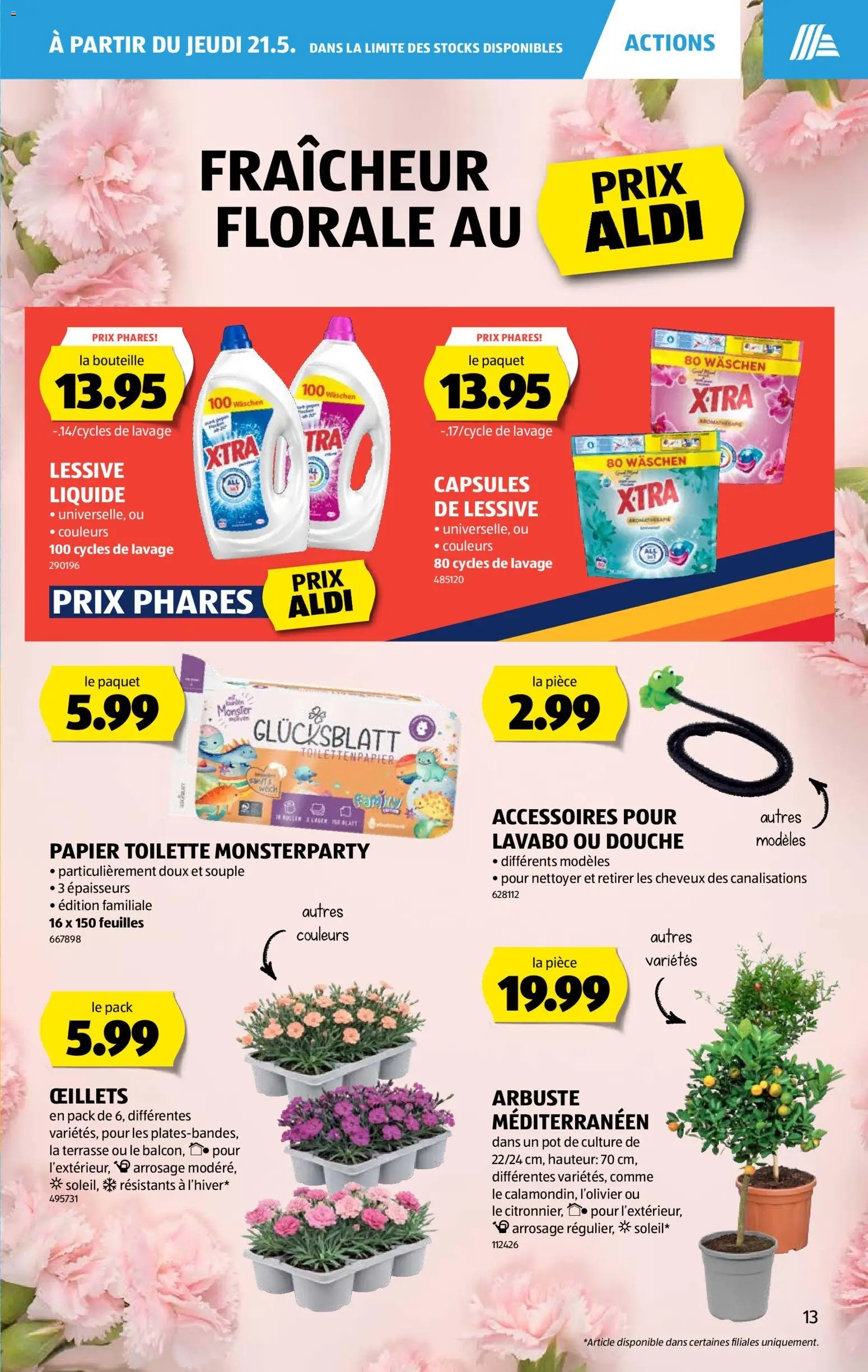 Aldi aktionen FR – gültig ab 21.05.2026 | Seite: 13 | Produkte: Toilette, Toilettenpapier