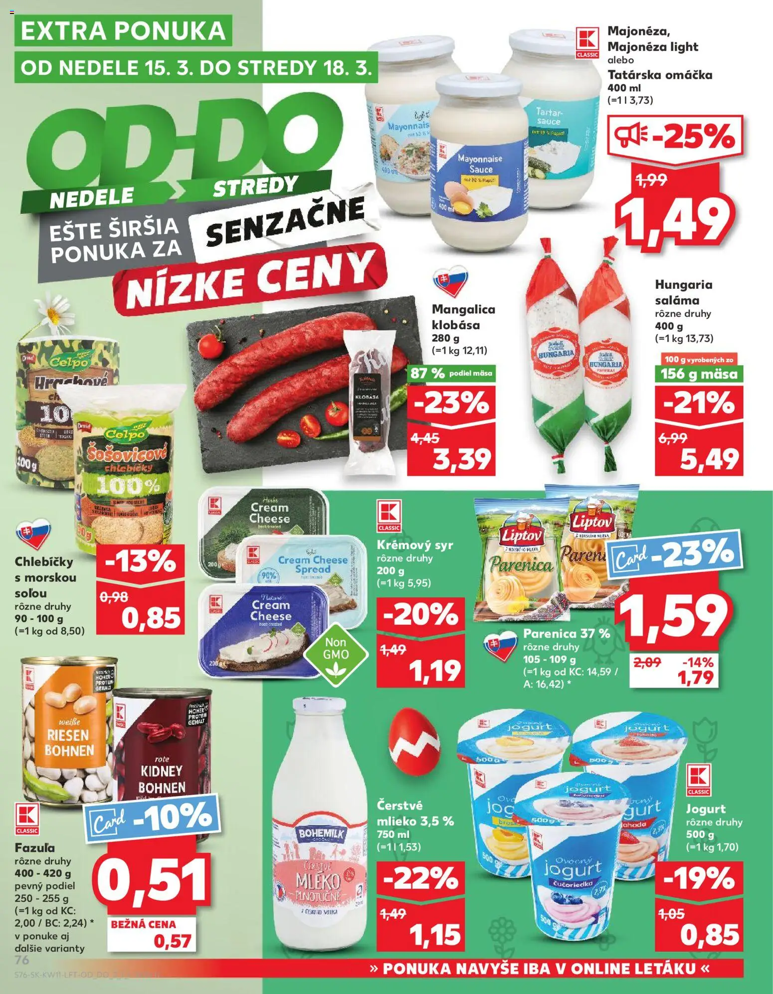 Kaufland SK akciós ujság - amely érvényes a következő dátumtól: 12.03.2026 | Oldal: 76