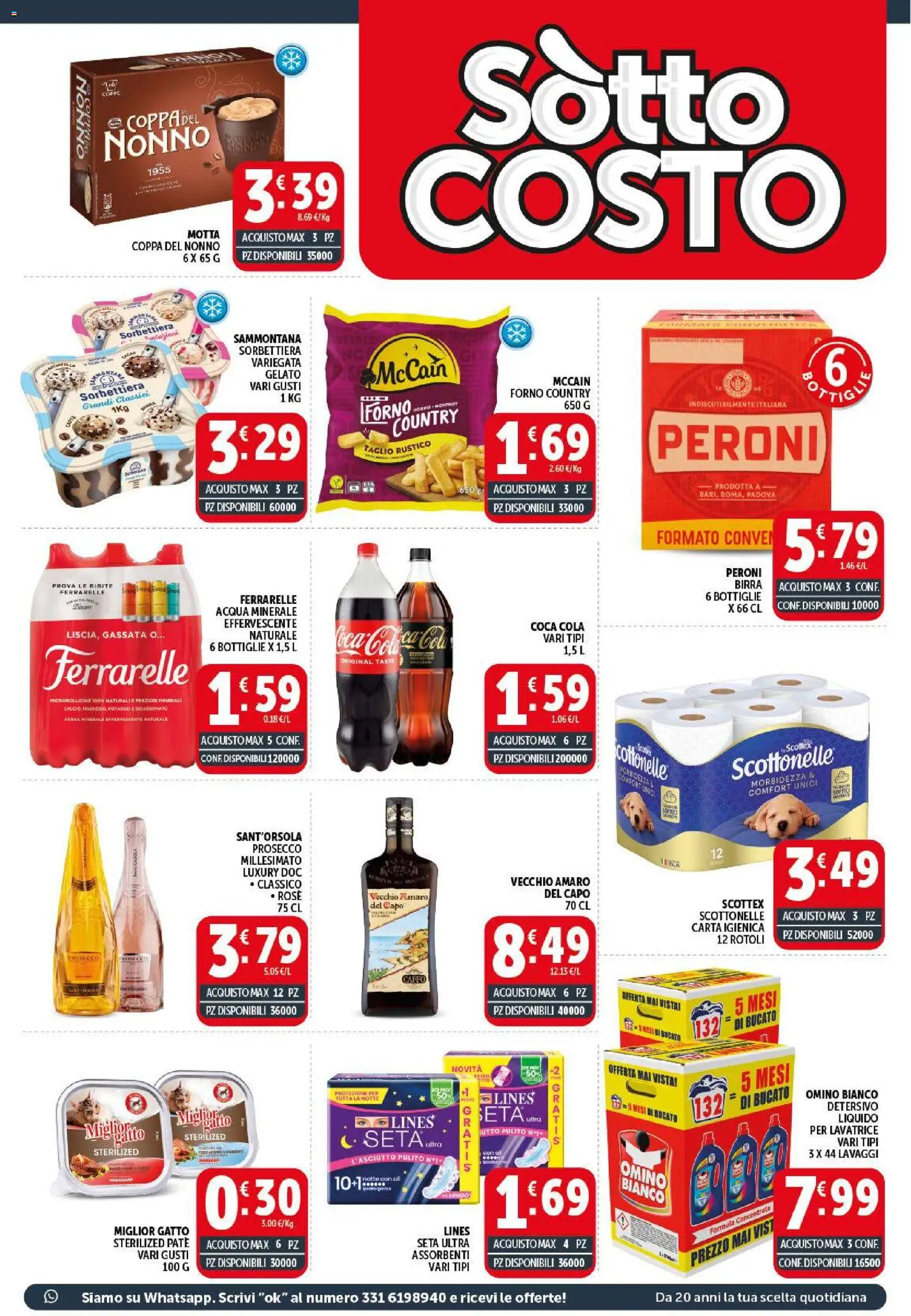Volantino Decò del 29.05.2026 | Pagina: 3 | Prodotti: Carta igienica, Gelato, Lavatrice, Amaro