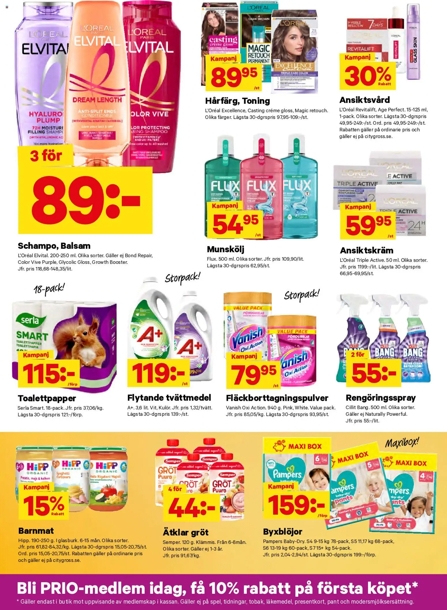 City Gross reklamblad aktuell från 18.05.2026 | Sida: 8 | Produkter: Munskölj, Kalkon, Spaghetti, Glass
