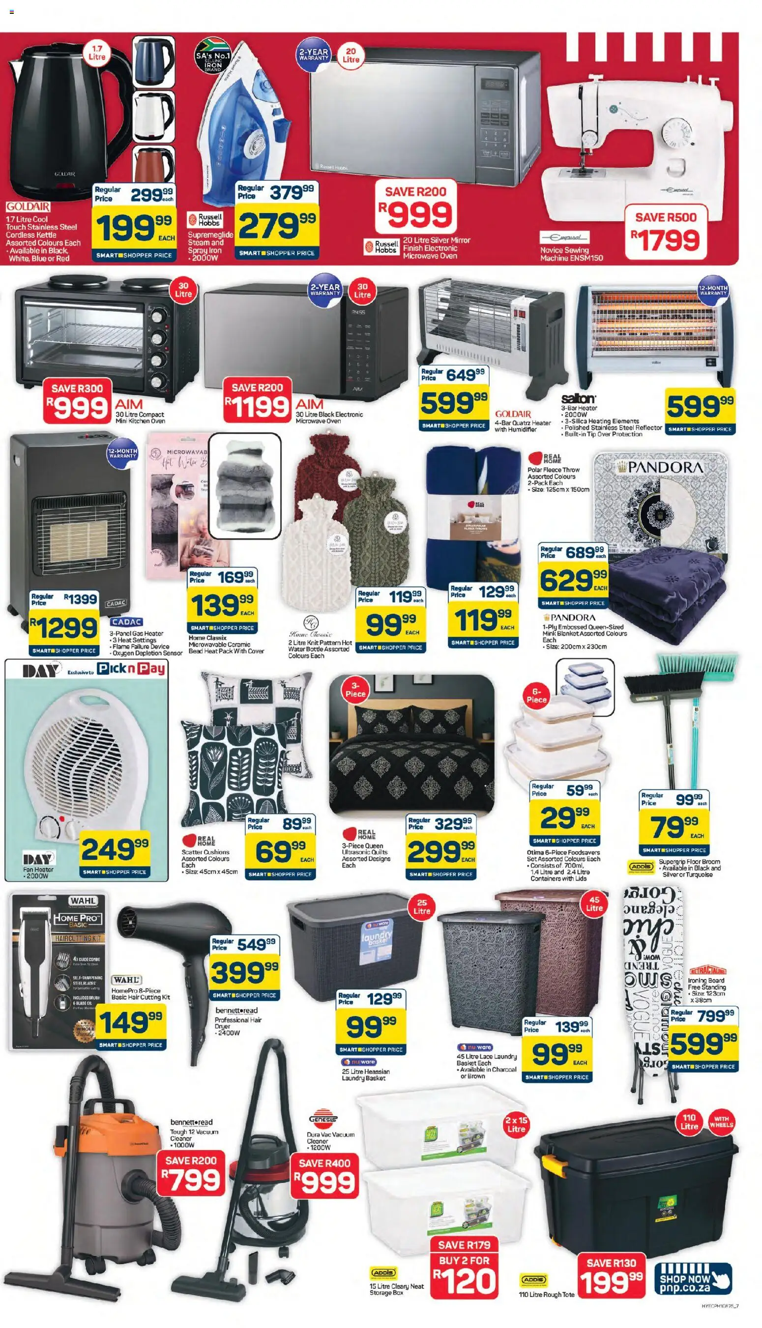 New Pick n Pay catalogue – valid from 25.05.2026 | Page: 7 | Products: Dryer, Fan heater, Blanket, Heater