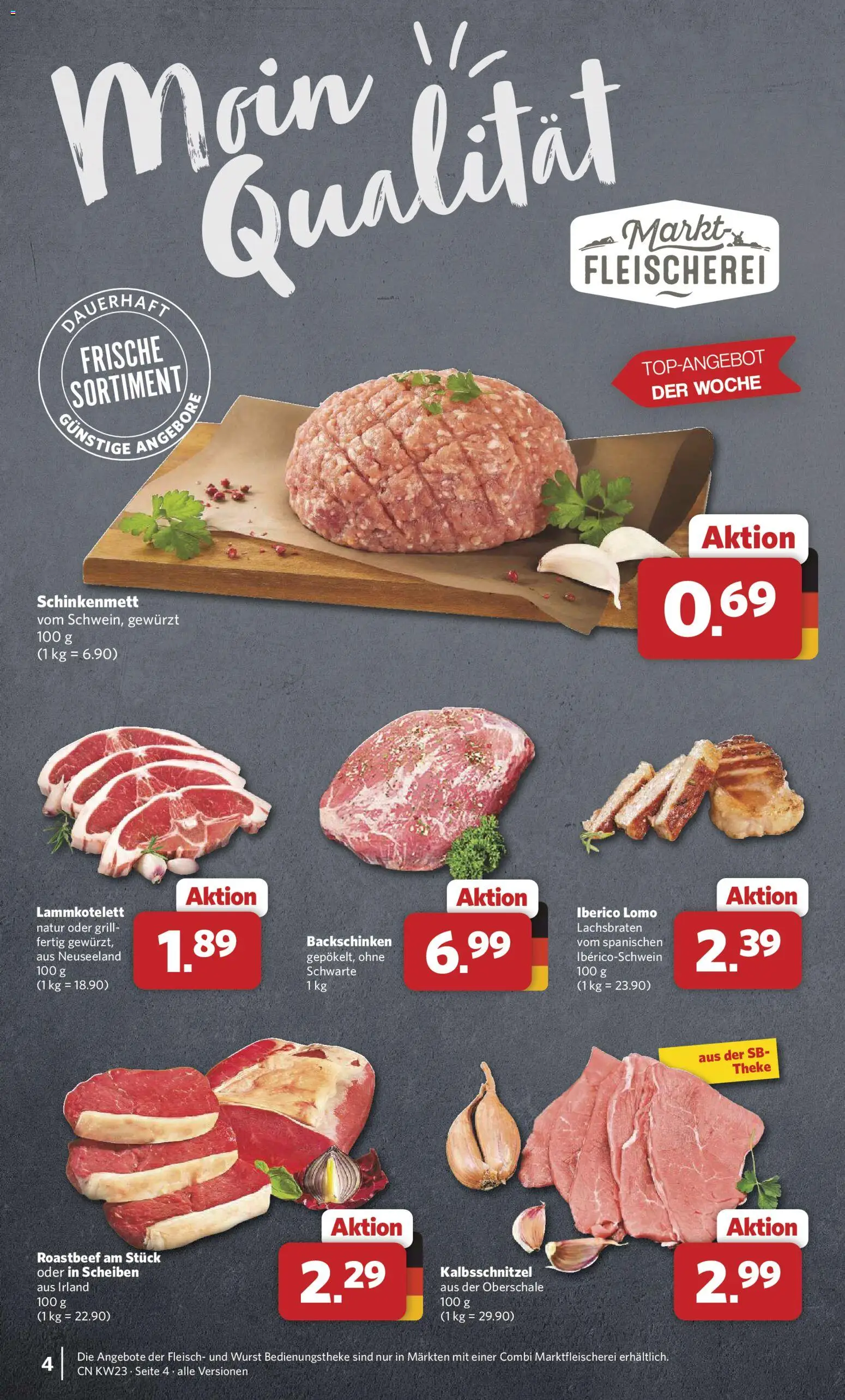 Combi Prospekt – gültig ab 01.06.2026 | Seite: 4 | Produkte: Grill, Theke, Roastbeef, Wurst