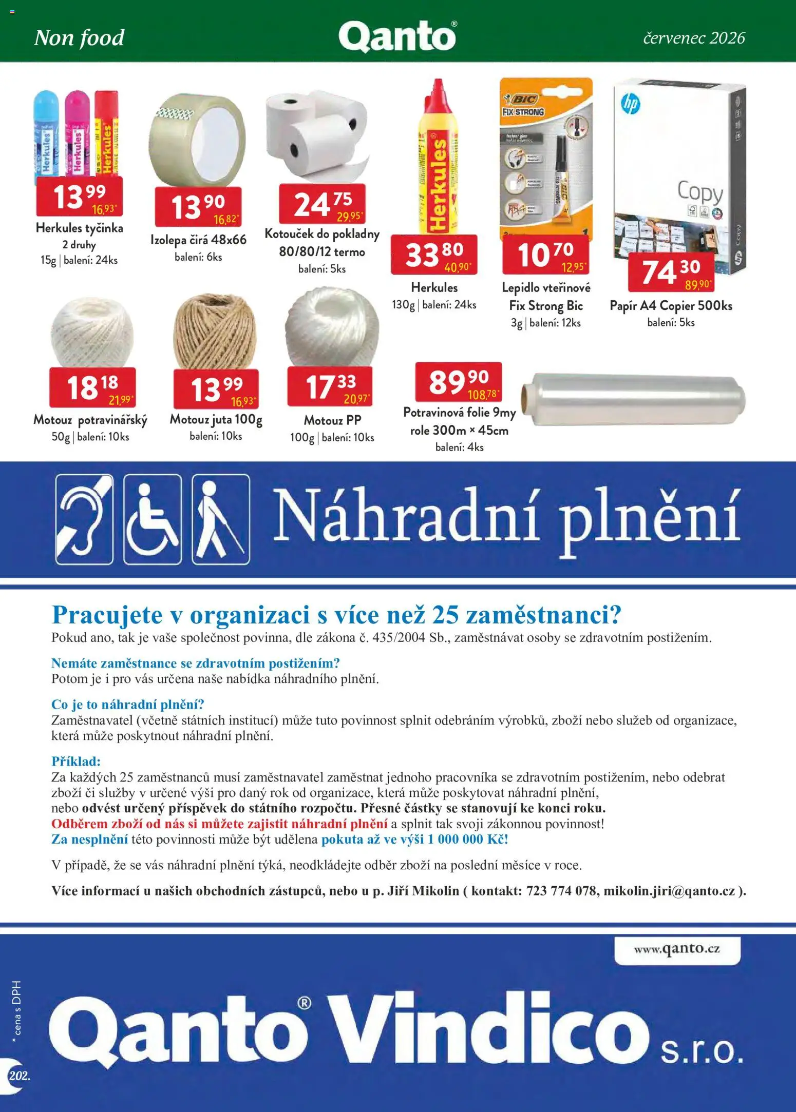 Astur & Qanto leták - Velkoobchod 07/2026 od 01.07.2026 | Strana: 200 | Produkty: Fólie, Papír A4, Potravinová folie