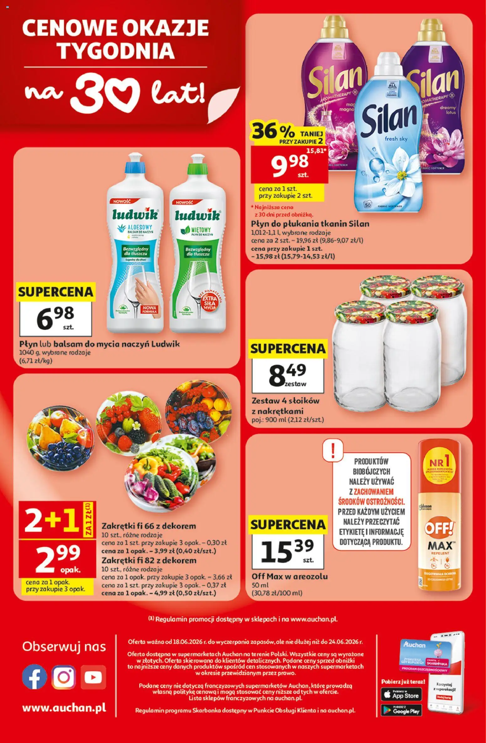 Auchan gazetka od 18.06.2026 | Strona: 8 | Produkty: Płyn do płukania tkanin