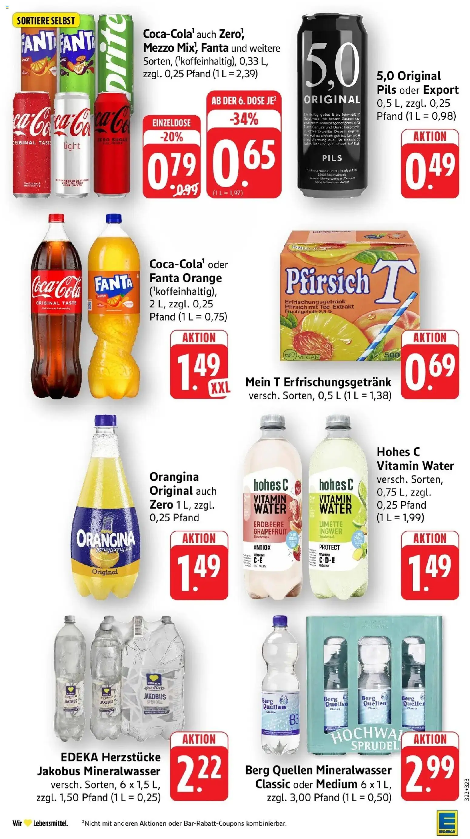 Edeka Prospekt Friedrichsthal (ab 17.08.2026) » Angebote Online | Seite: 30 | Produkte: Coca cola, Cola, Pils, Mineralwasser